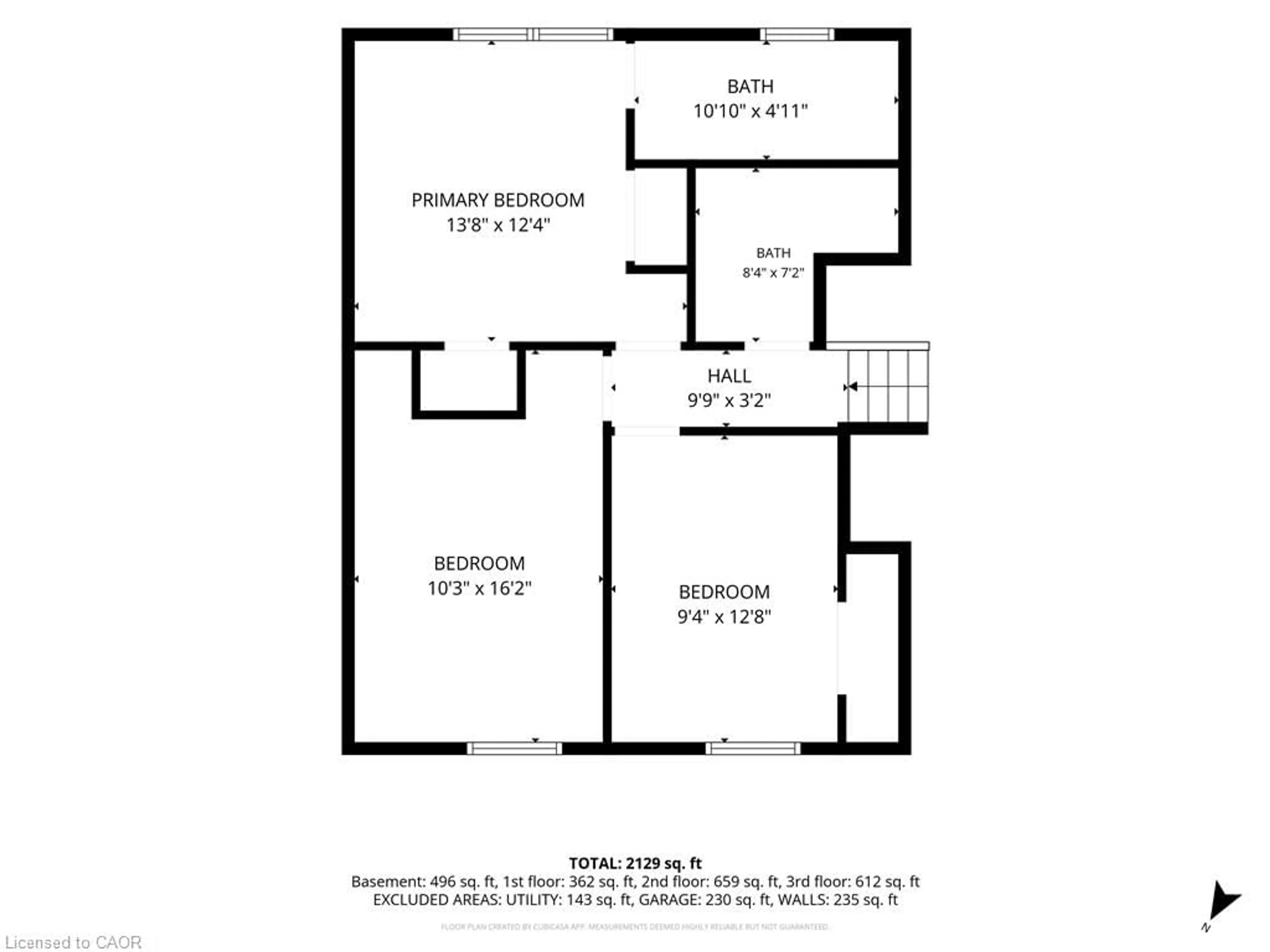 Floor plan for 571 Leonard Crt, Burlington Ontario L7T 2P4