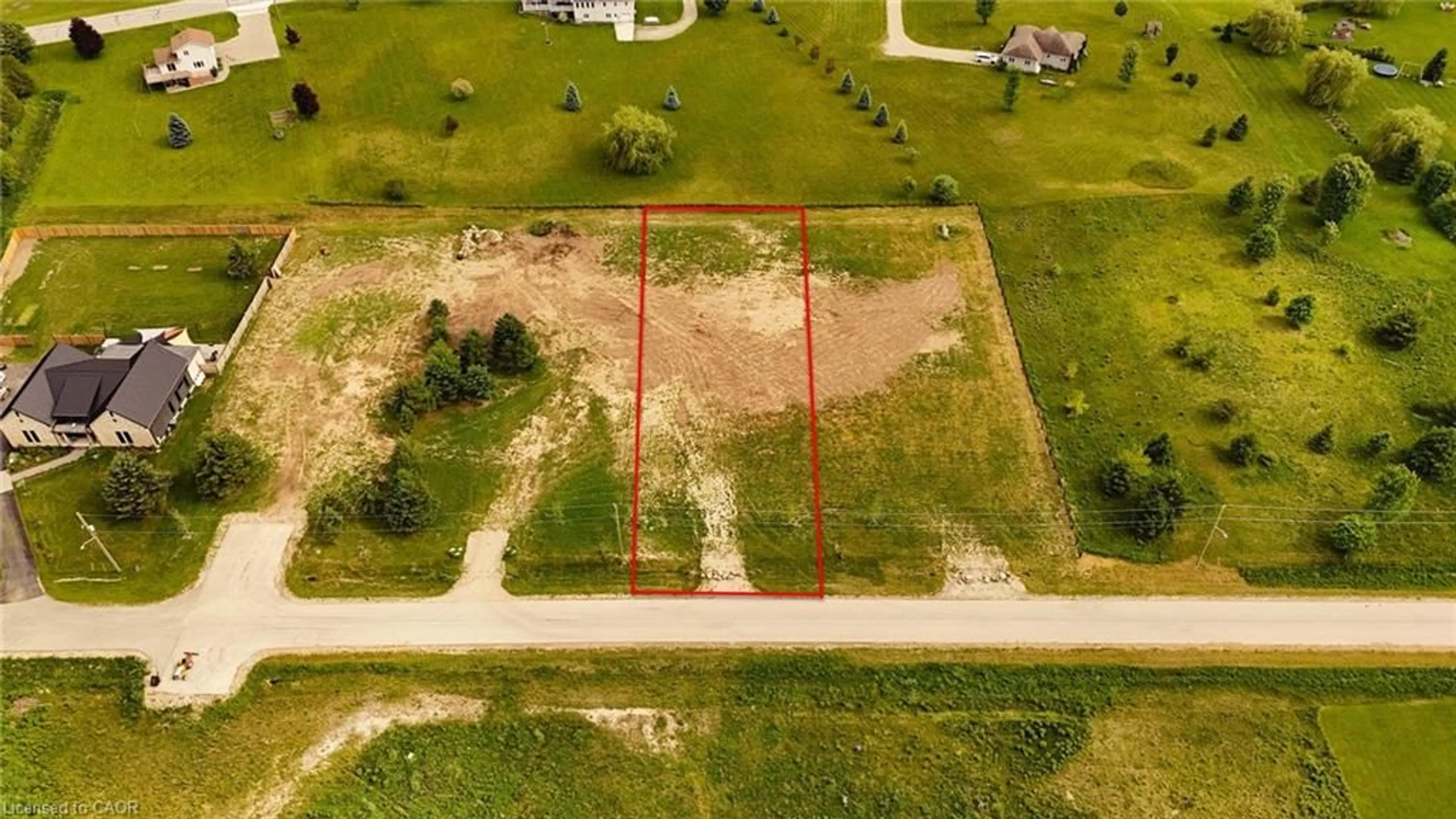 A pic from outside/outdoor area/front of a property/back of a property/a pic from drone, building for 1018 Currie St, Wroxeter Ontario N0G 2X0