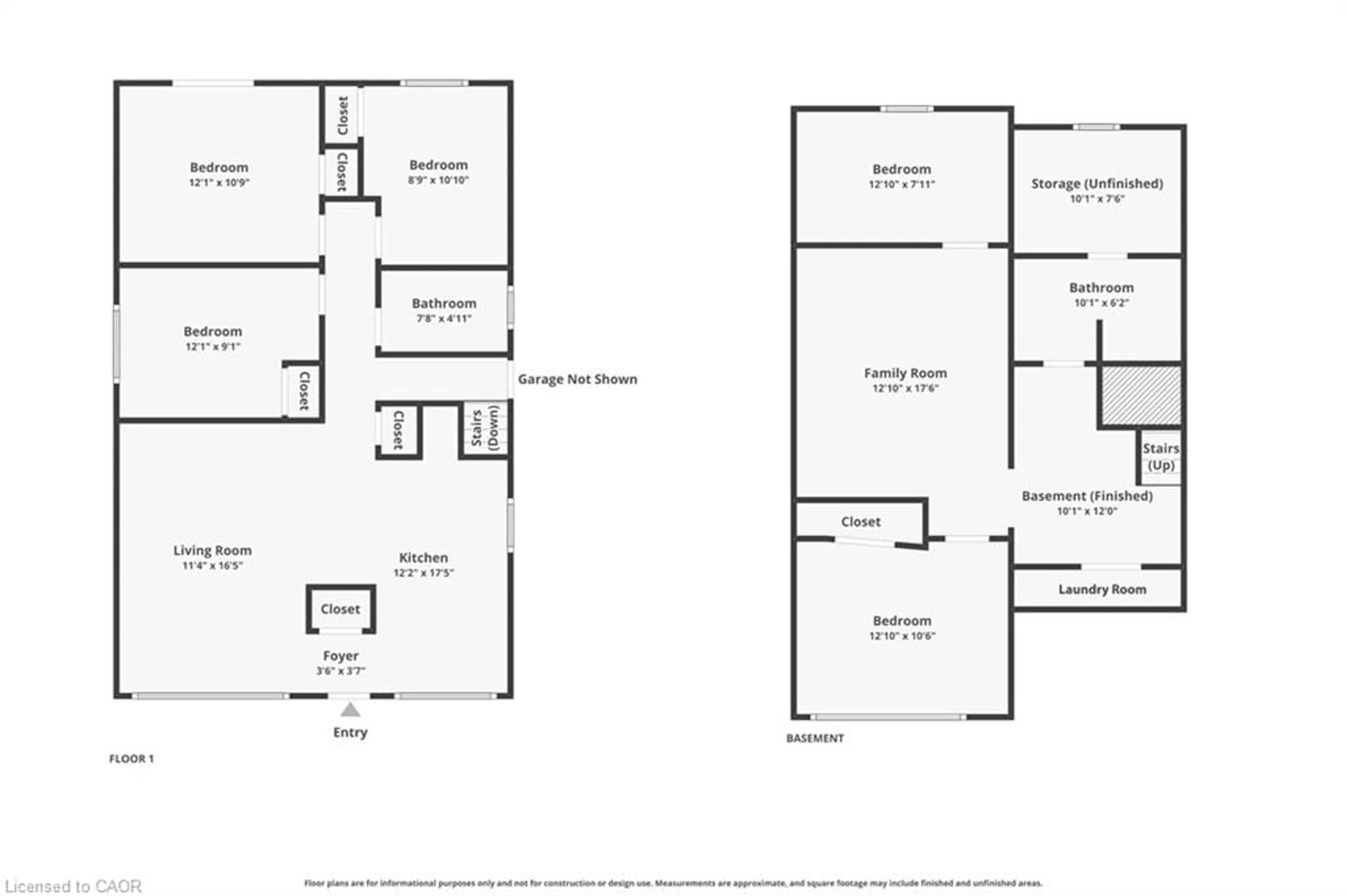 Floor plan for 605 Grey St, Brantford Ontario N3S 4X9