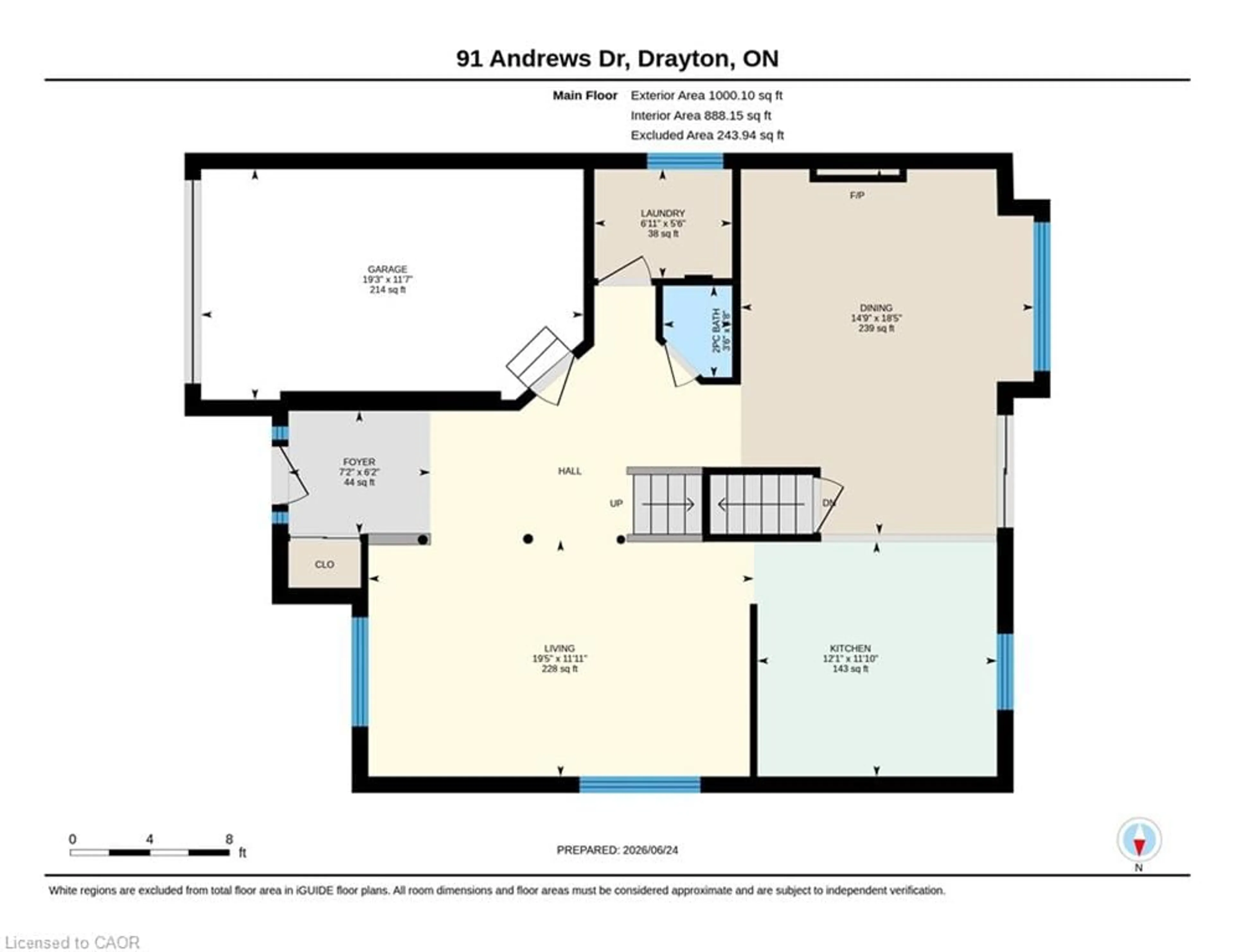 Floor plan for 91 Andrews Dr, Drayton Ontario N0G 1P0