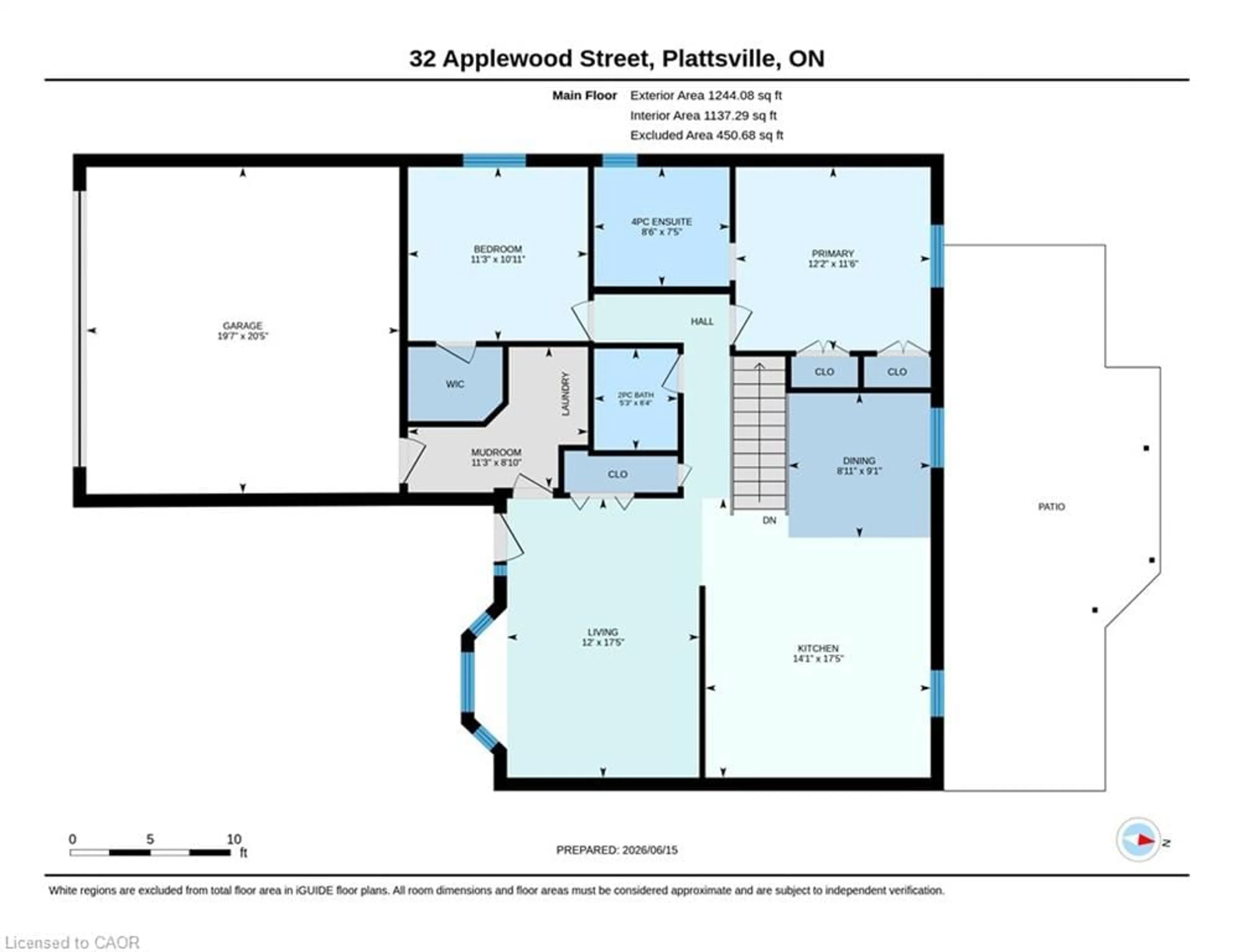 Floor plan for 32 Applewood St, Plattsville Ontario N0J 1S0