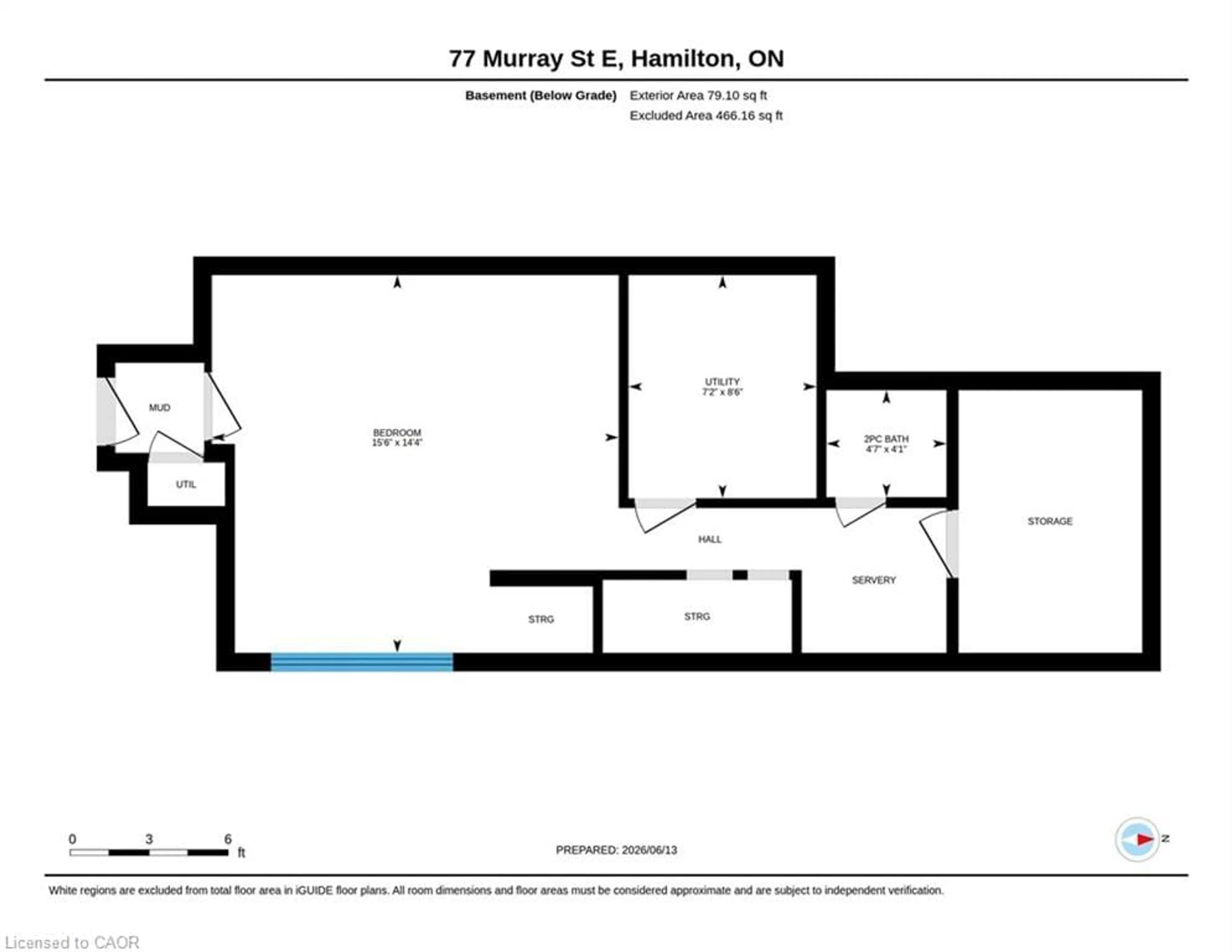 Floor plan for 77 Murray St, Hamilton Ontario L8L 3G1