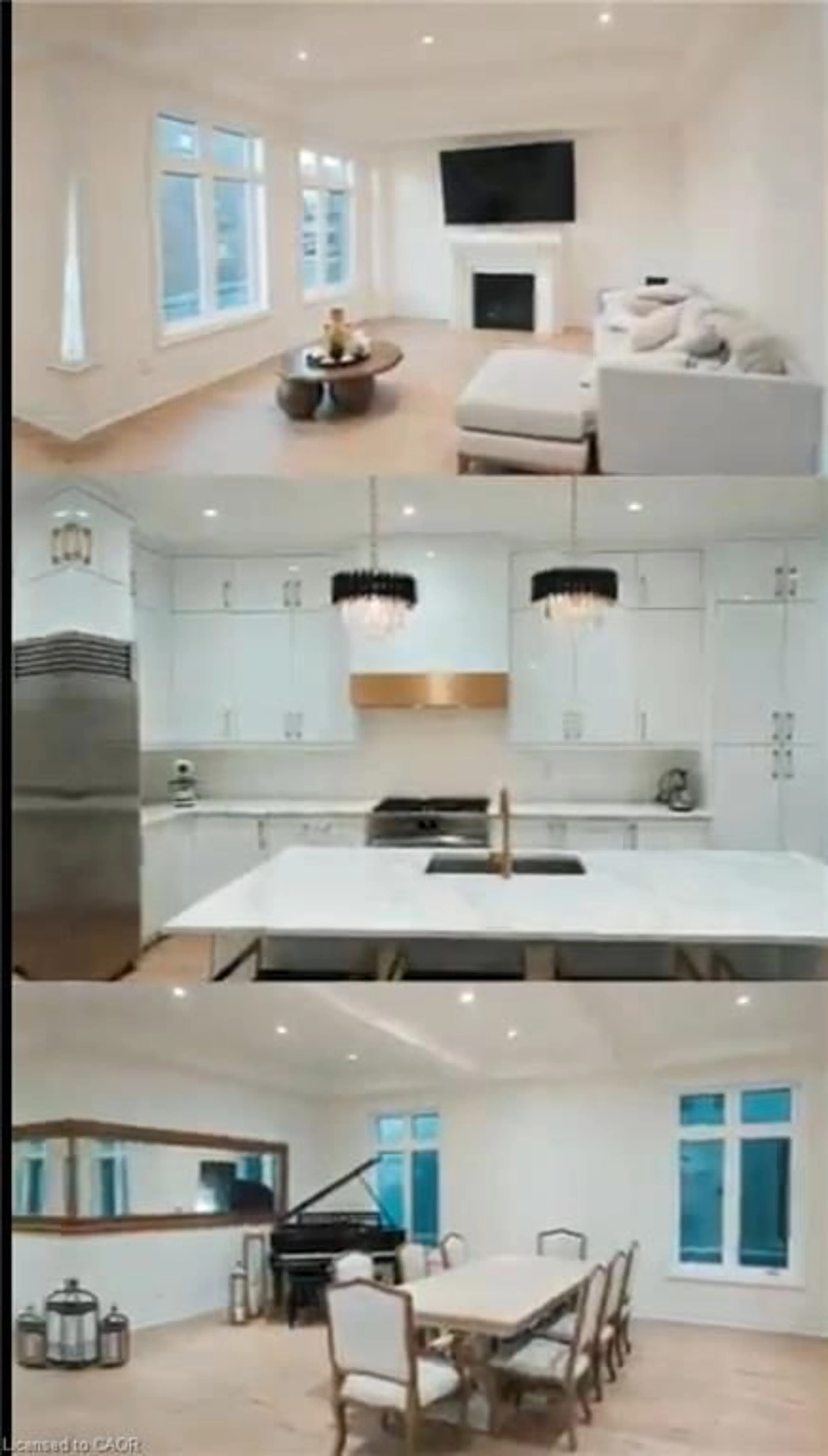 Contemporary kitchen, ceramic/tile floor for 18 Casavant Crt, Maple Ontario L6A 5A5