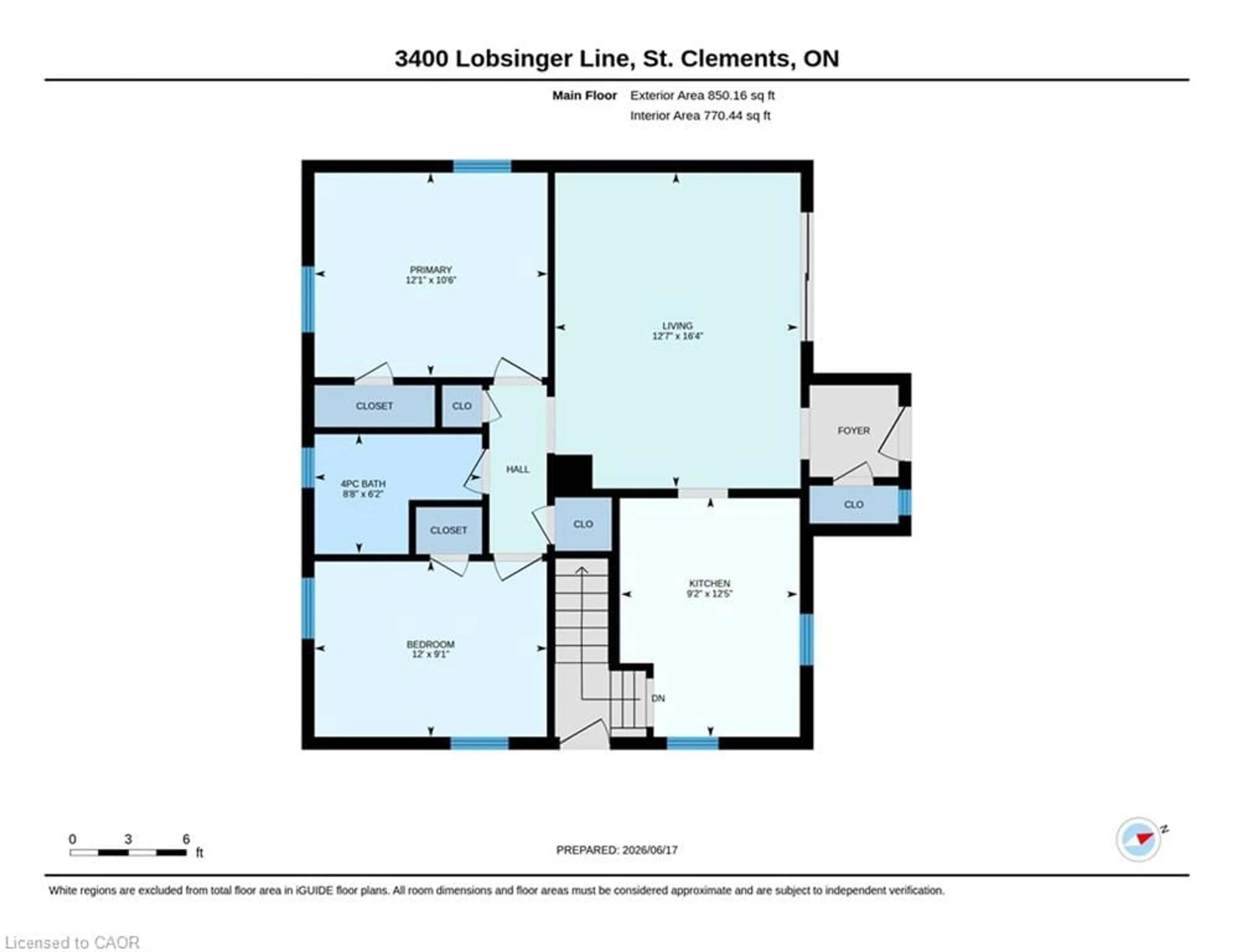 Floor plan for 3400 Lobsinger Line, St. Clements Ontario N0B 2M0