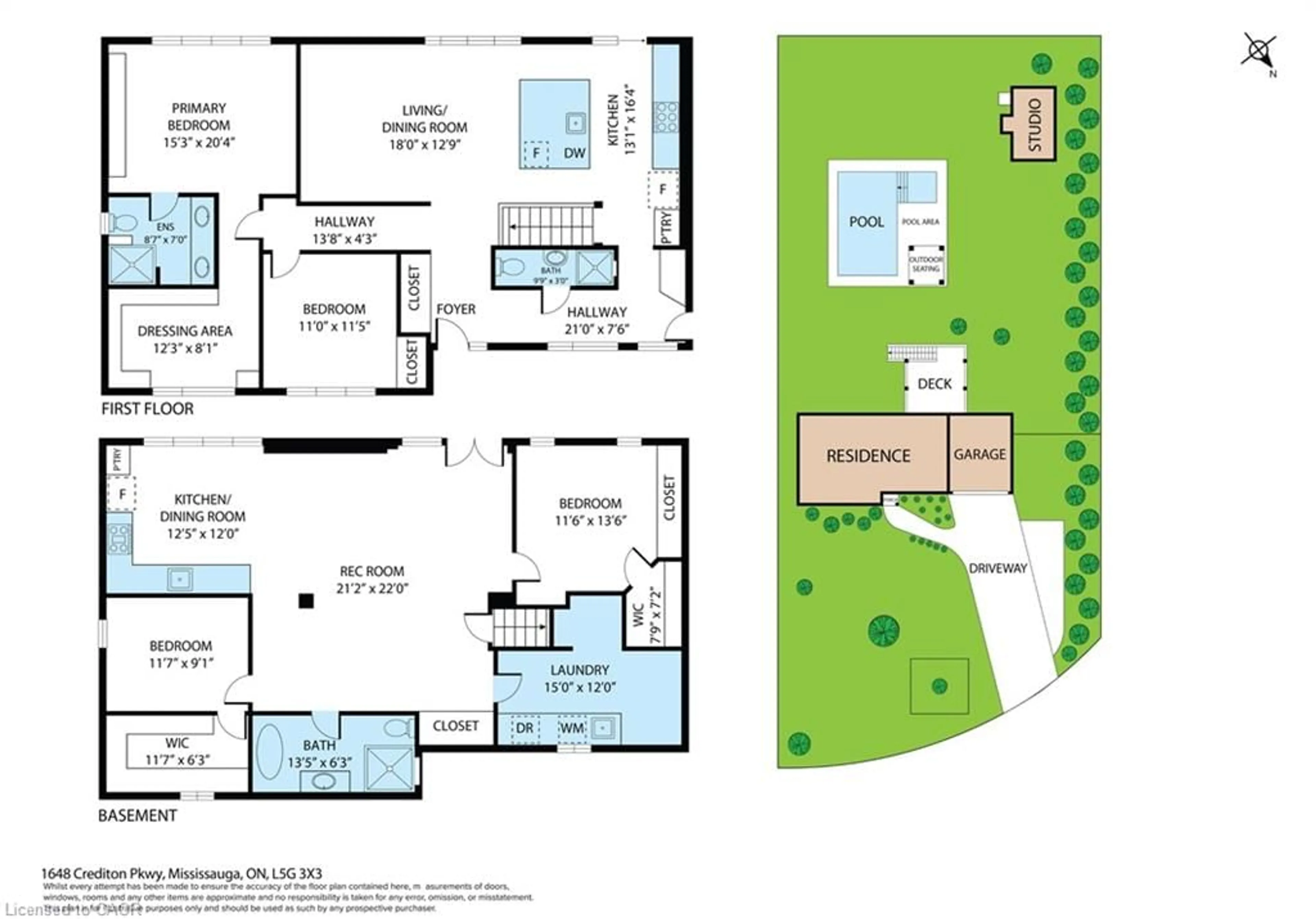 Floor plan for 1648 Crediton Pky, Mississauga Ontario L5G 3X3