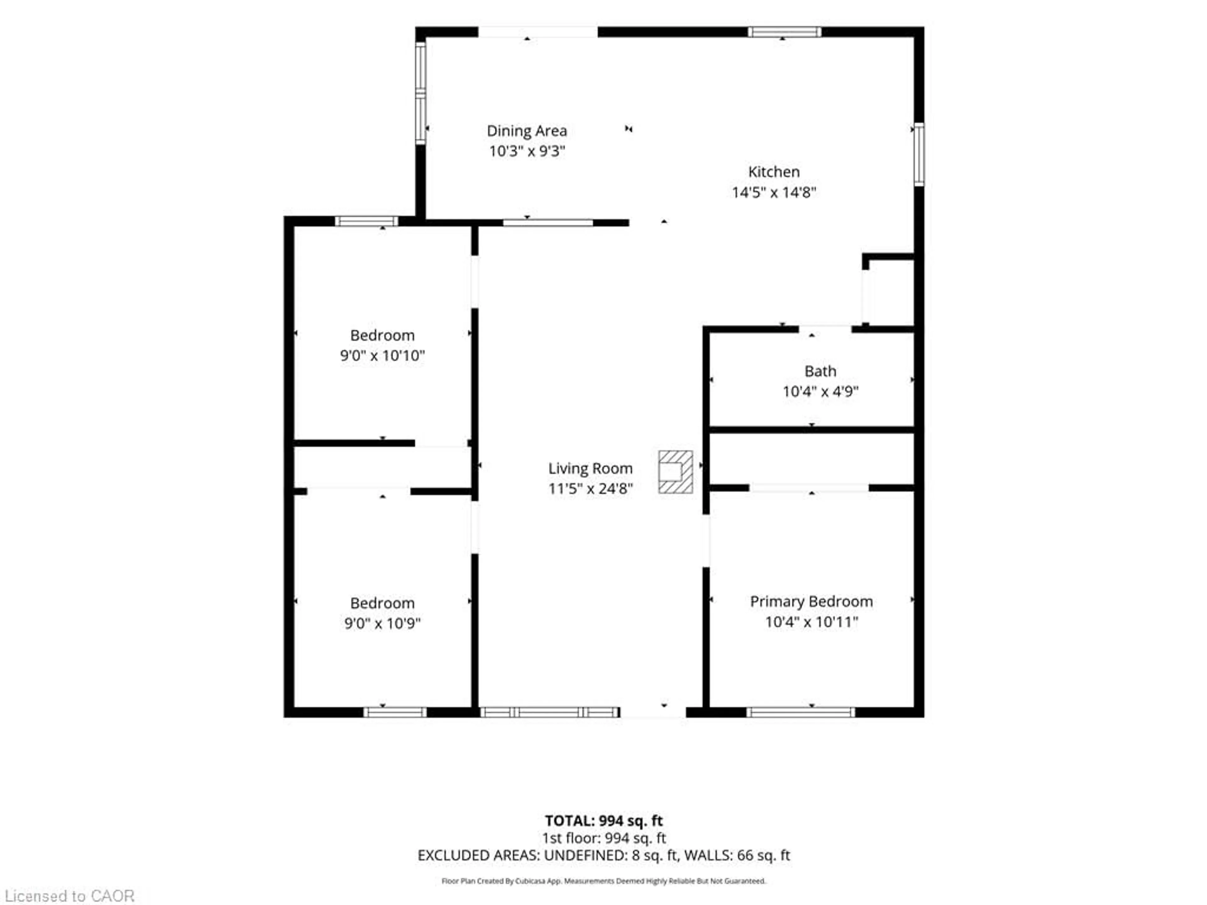 Floor plan for 11 Cove Lane, Port Rowan Ontario N0E 1M0