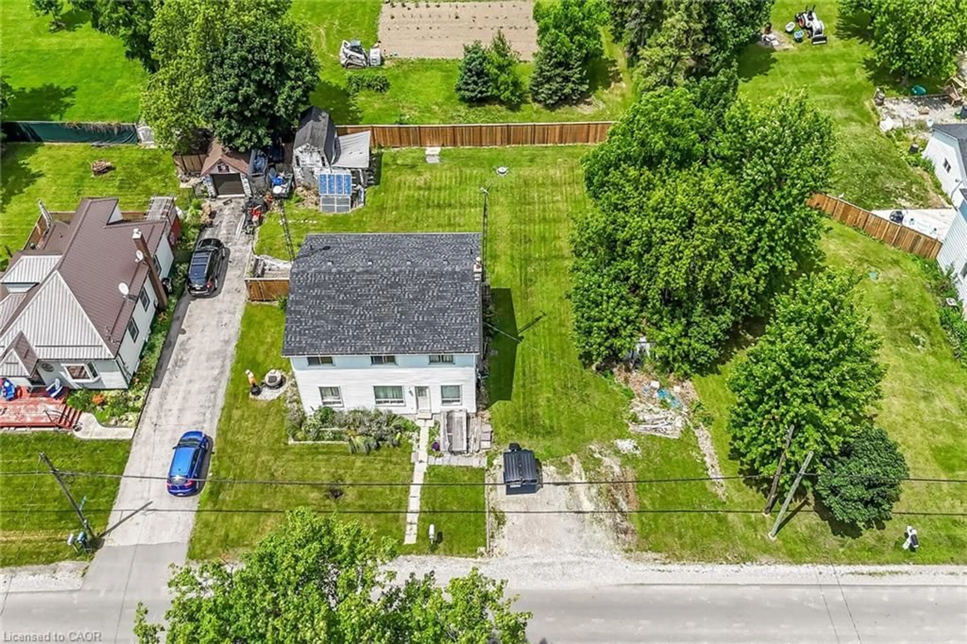 A pic from outside/outdoor area/front of a property/back of a property/a pic from drone, street for 501 Concession 14 Walpole Rd, Hagersville Ontario N0A 1H0