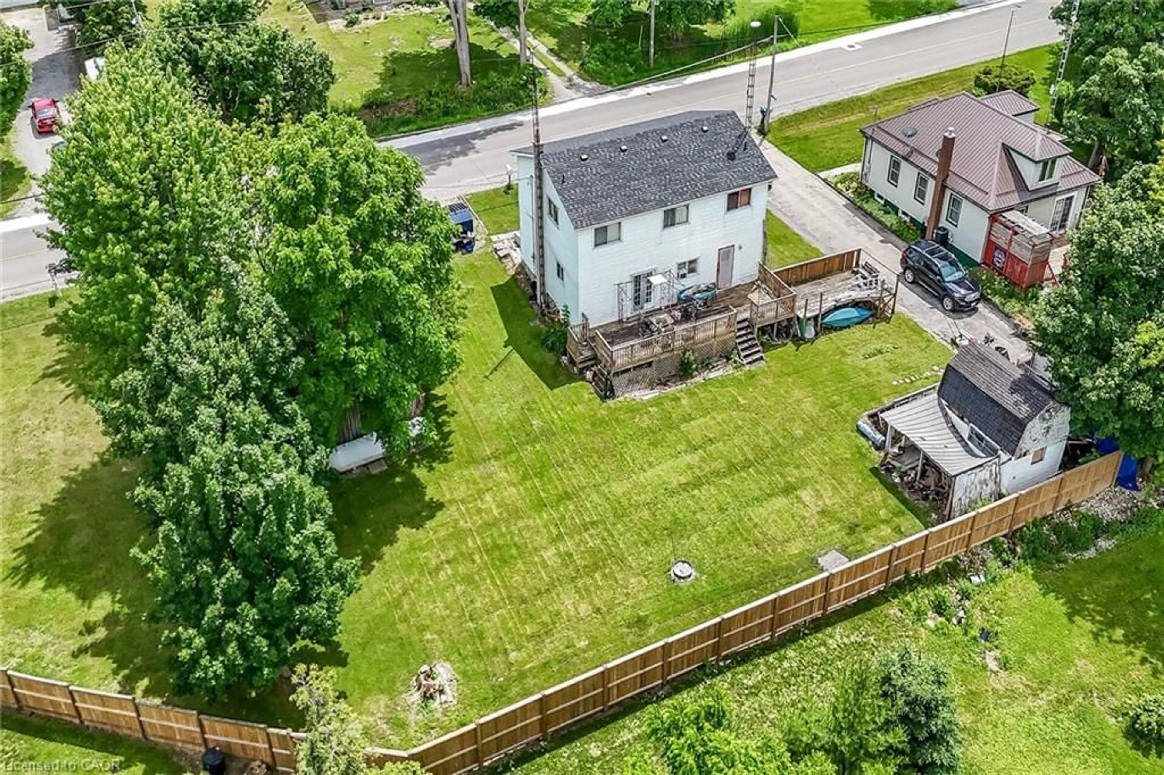 A pic from outside/outdoor area/front of a property/back of a property/a pic from drone, street for 501 Concession 14 Walpole Rd, Hagersville Ontario N0A 1H0