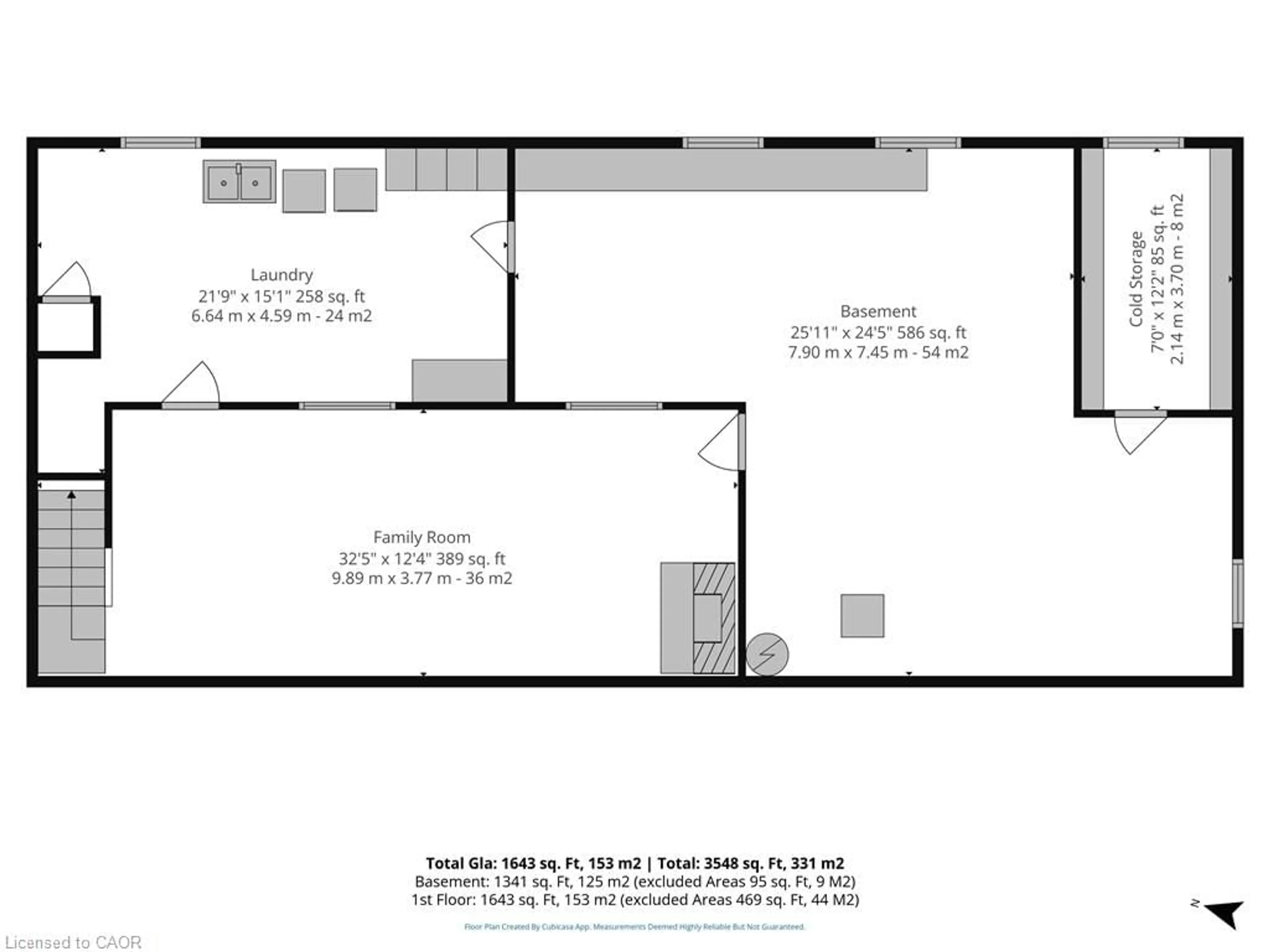 Floor plan for 631 Peel St, Delhi Ontario N4B 2H3