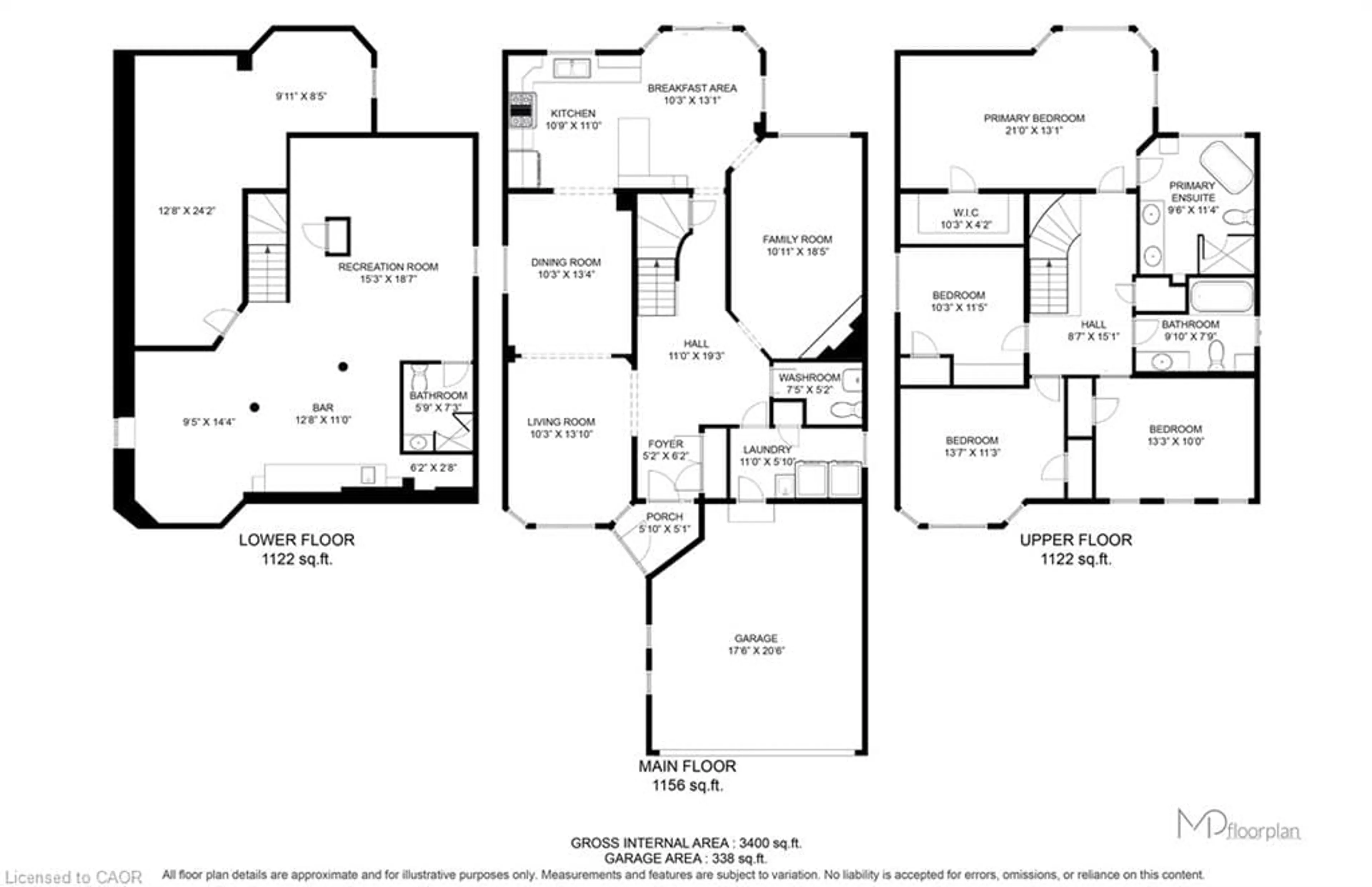 Floor plan for 6343 Alderwood Trail, Mississauga Ontario L5N 6X1