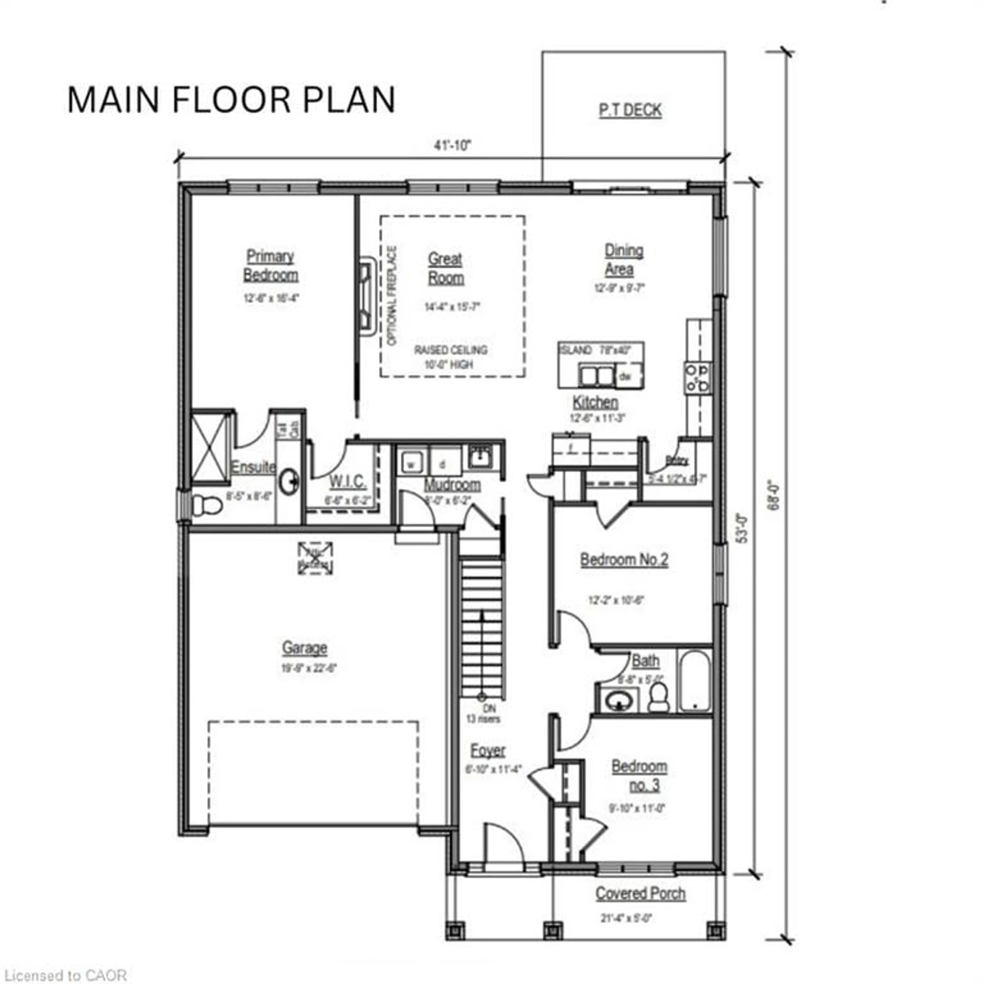 Floor plan for 54 Judd Dr, Simcoe Ontario N3Y 0B2