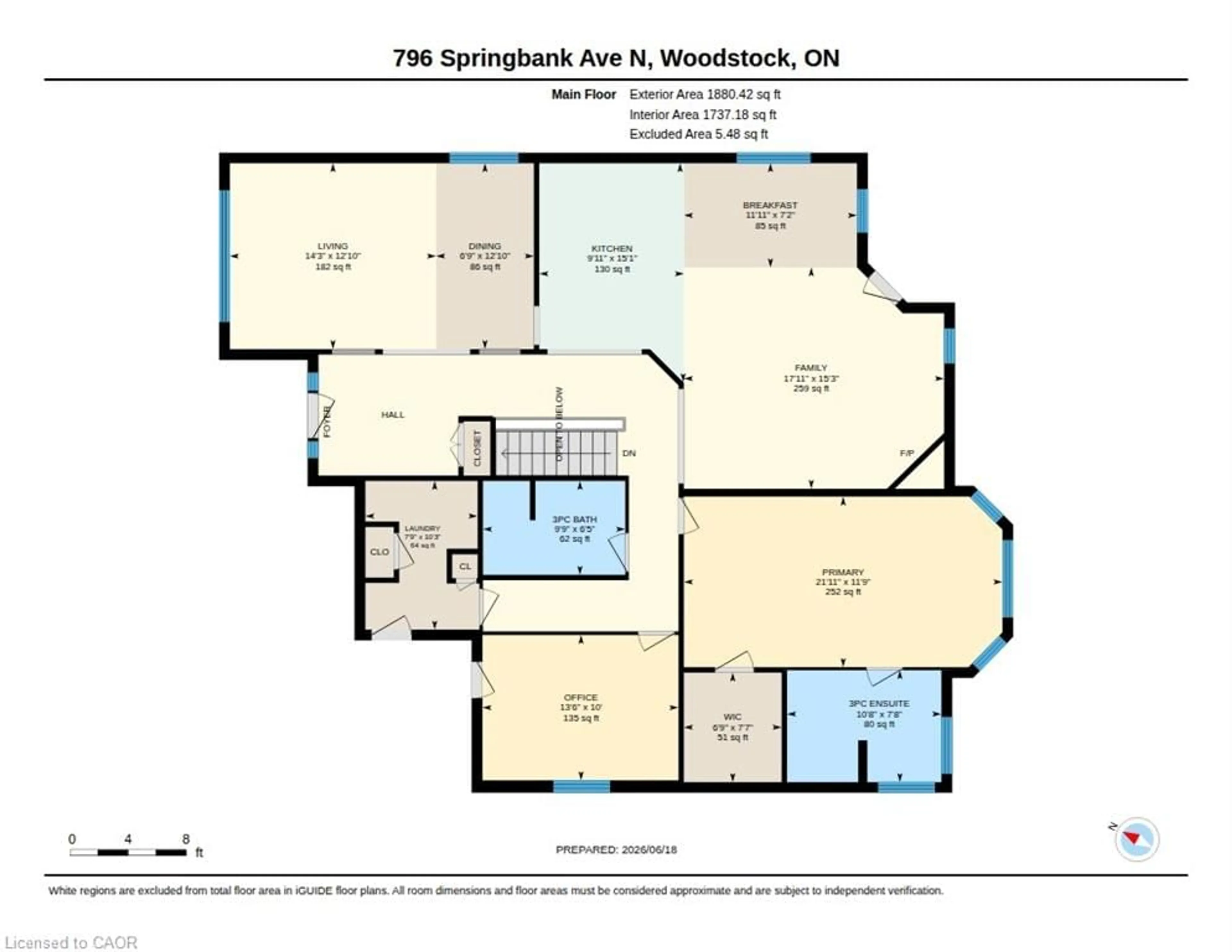 Floor plan for 796 Springbank Ave, Woodstock Ontario N4T 1T5
