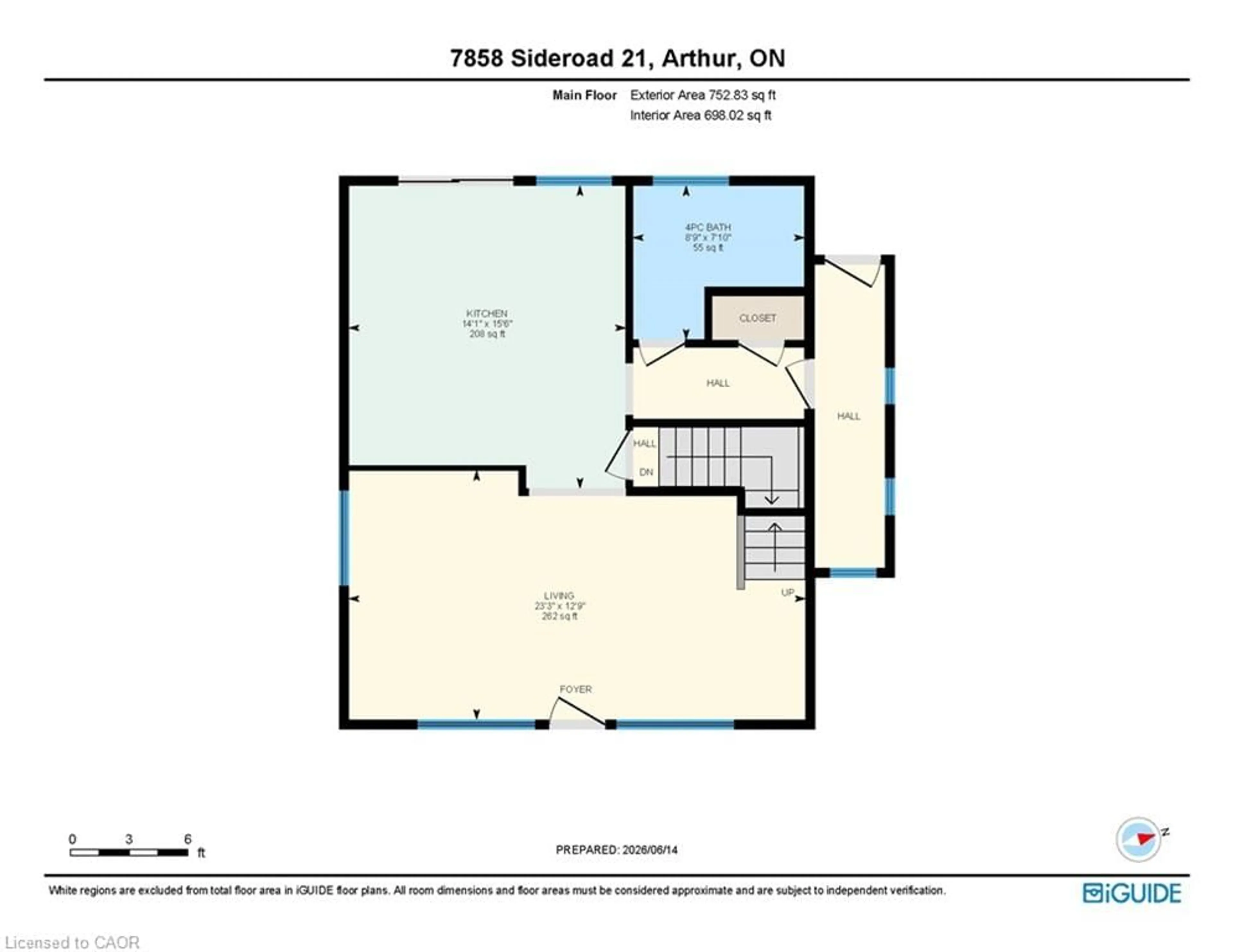 Floor plan for 7858 Sideroad 21 Sideroad, Arthur Ontario N0G 1A0