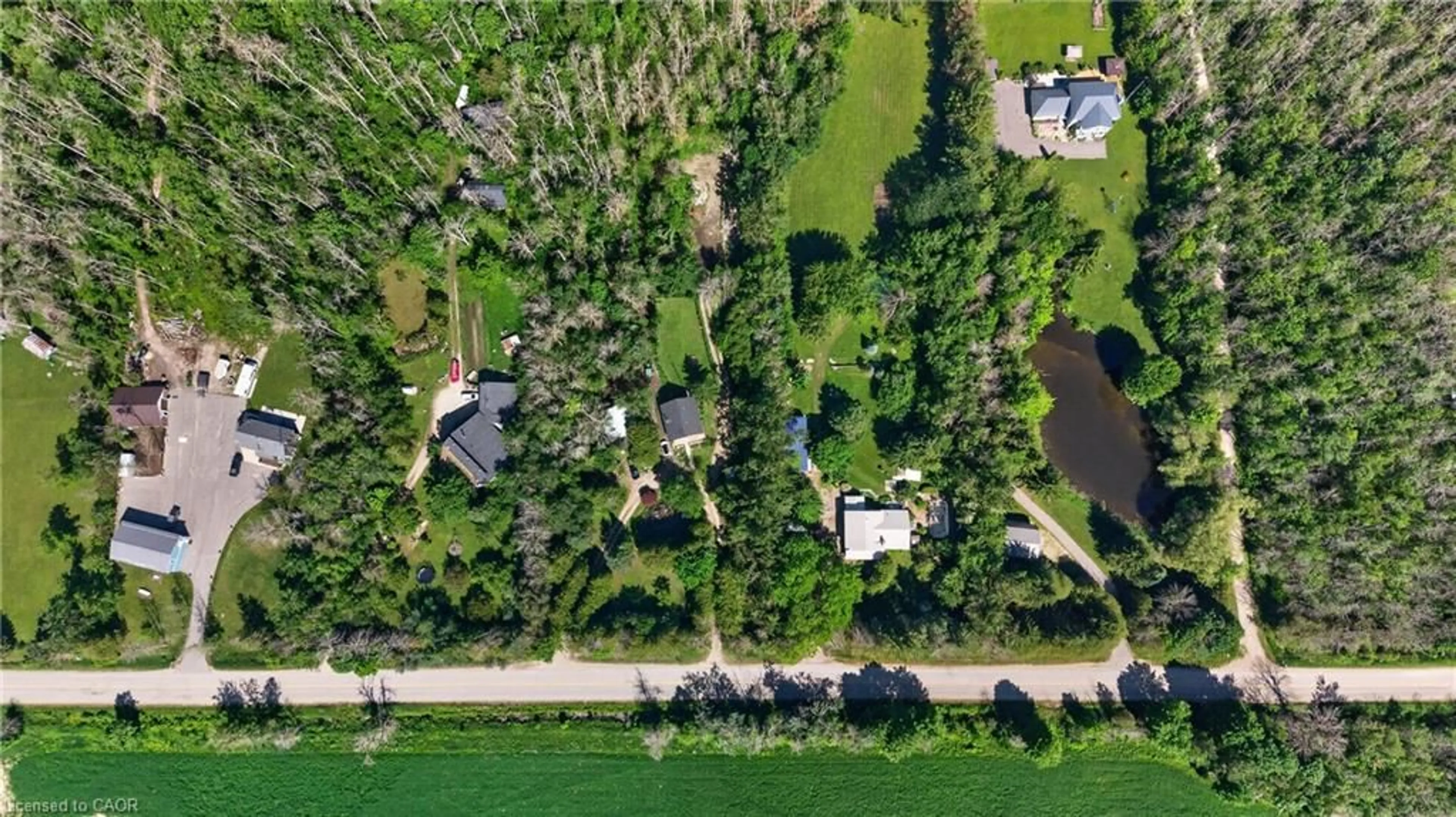 A pic from outside/outdoor area/front of a property/back of a property/a pic from drone, water/lake/river/ocean view for 7858 Sideroad 21 Sideroad, Arthur Ontario N0G 1A0