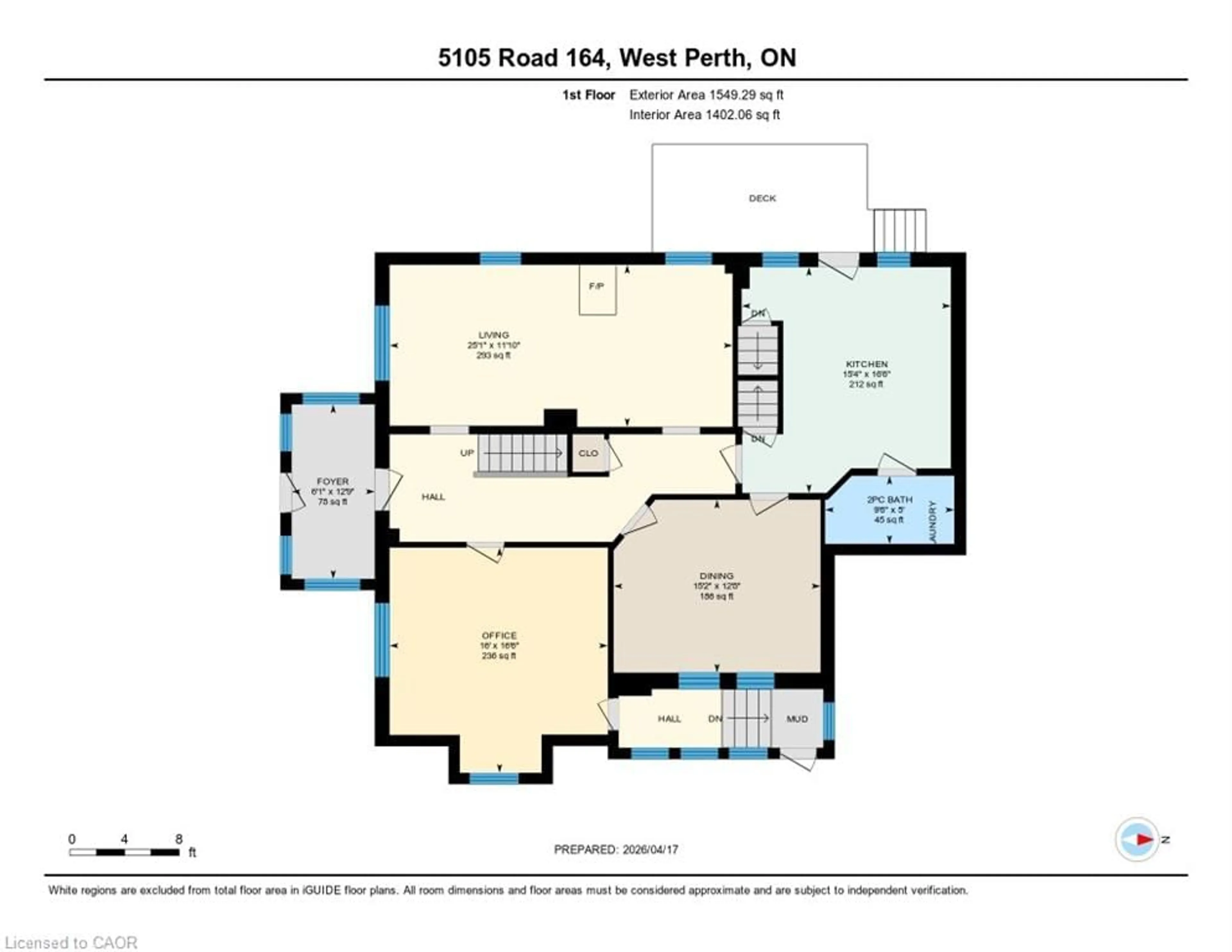 Floor plan for 5105 Road 164 Rd, Mitchell Ontario N0K 1N0