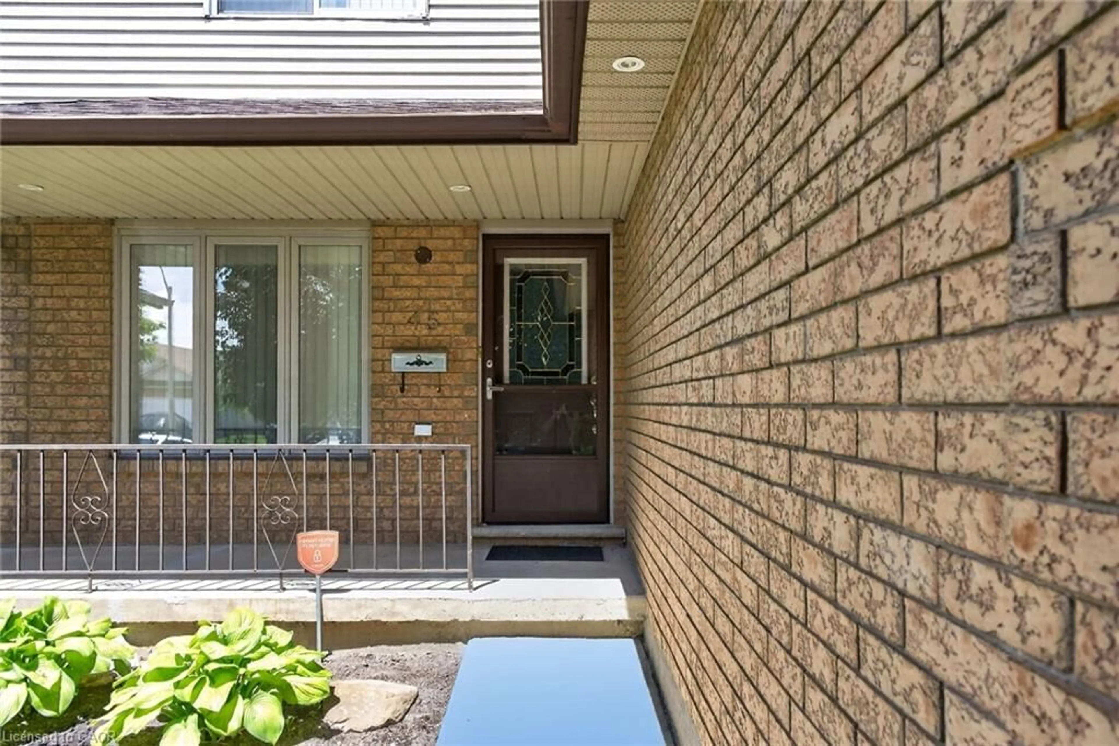 Home with brick exterior material, street for 45 Ossington Dr, Hamilton Ontario L8W 3S4