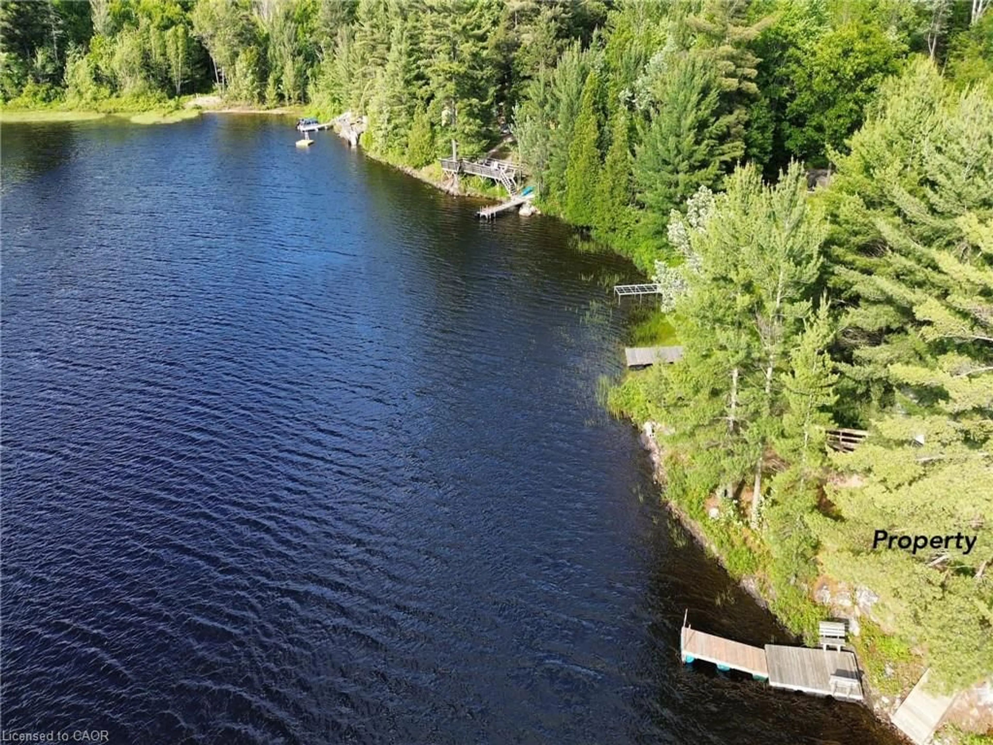 A pic from outside/outdoor area/front of a property/back of a property/a pic from drone, water/lake/river/ocean view for 1167 Wagoosh Lake Rd, SPRAGGE Ontario P0R 1K0
