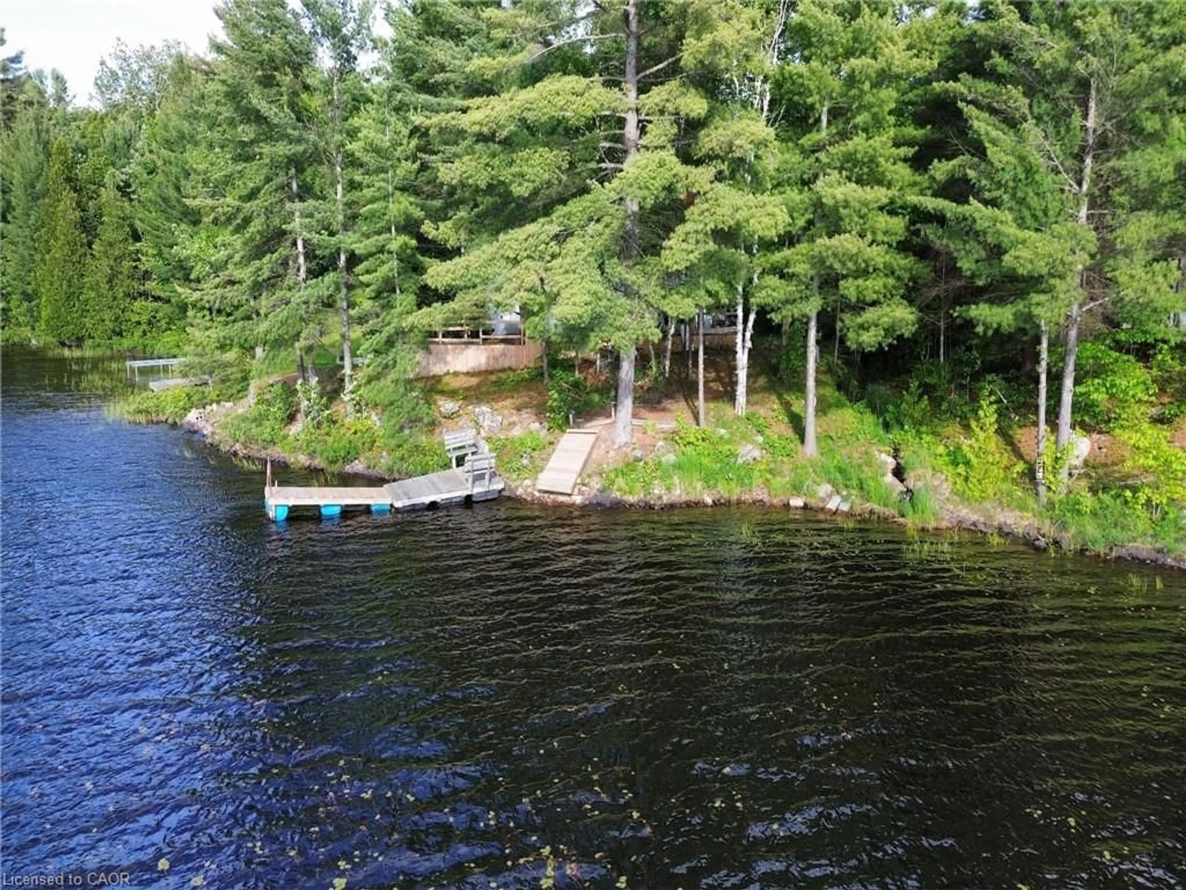 A pic from outside/outdoor area/front of a property/back of a property/a pic from drone, water/lake/river/ocean view for 1167 Wagoosh Lake Rd, SPRAGGE Ontario P0R 1K0