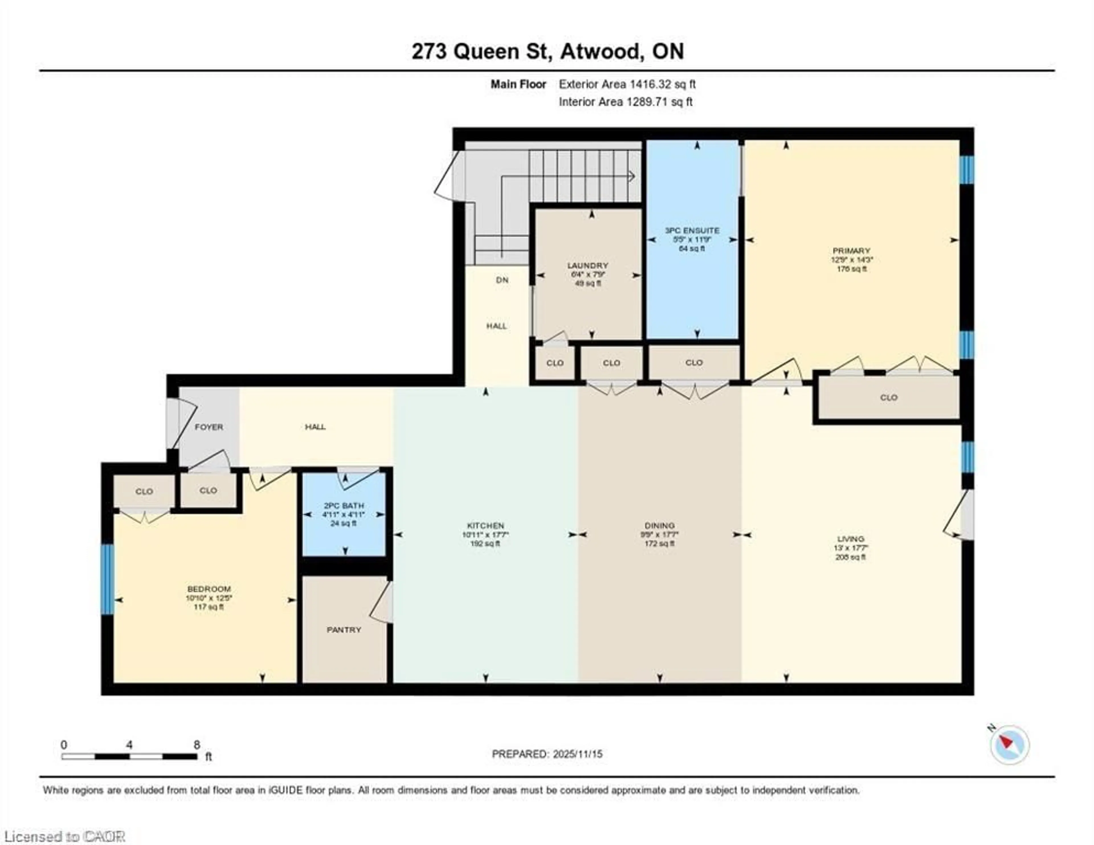 Floor plan for 273 Queen St, Atwood Ontario N0G 1B0