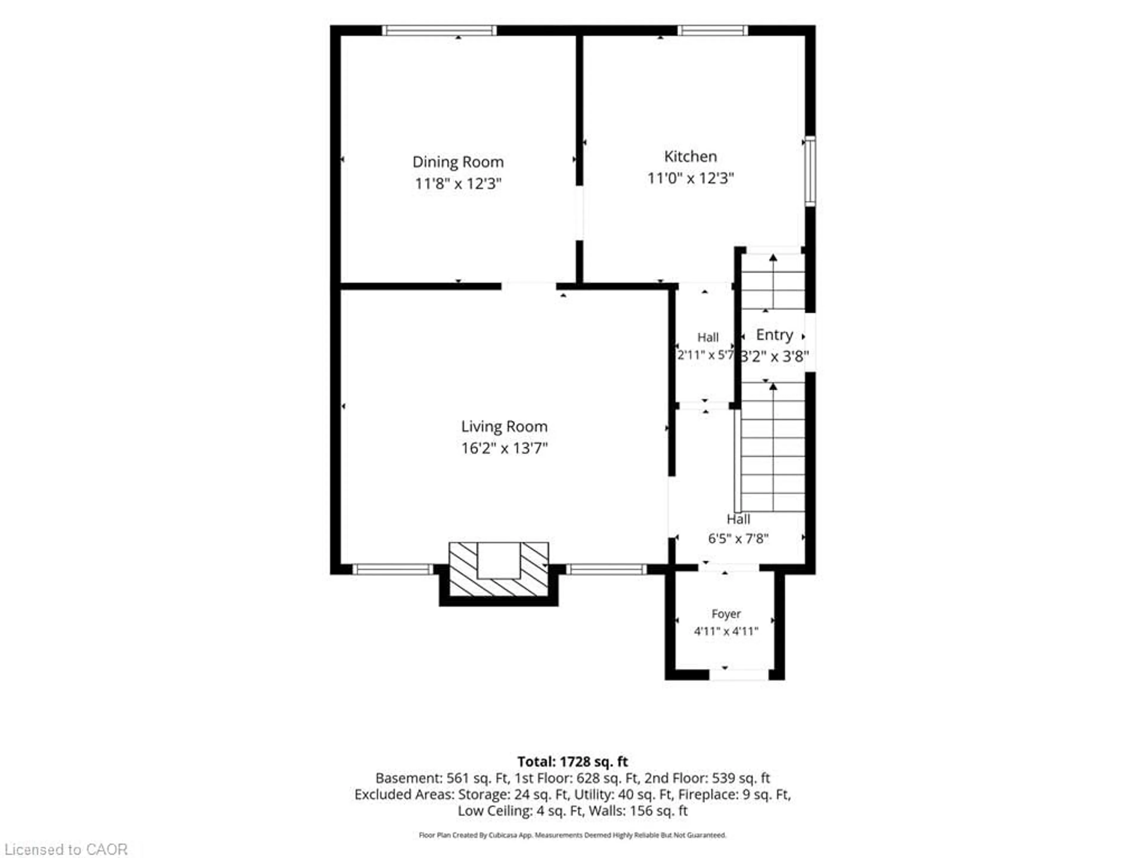 Floor plan for 12 East 27th St, Hamilton Ontario L8V 3E7