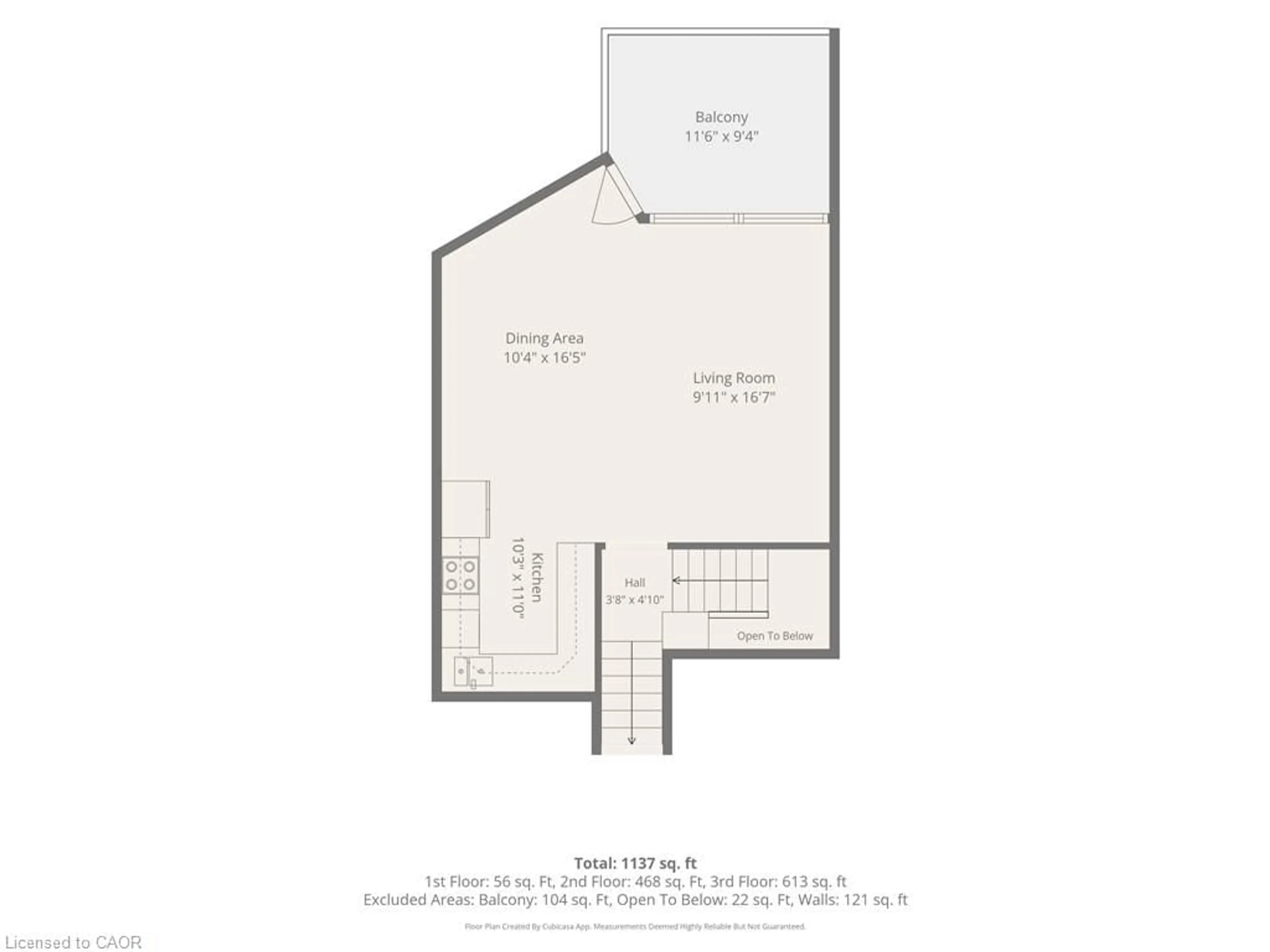 Floor plan for 288 Mill Rd #E37, Etobicoke Ontario M9C 4X7