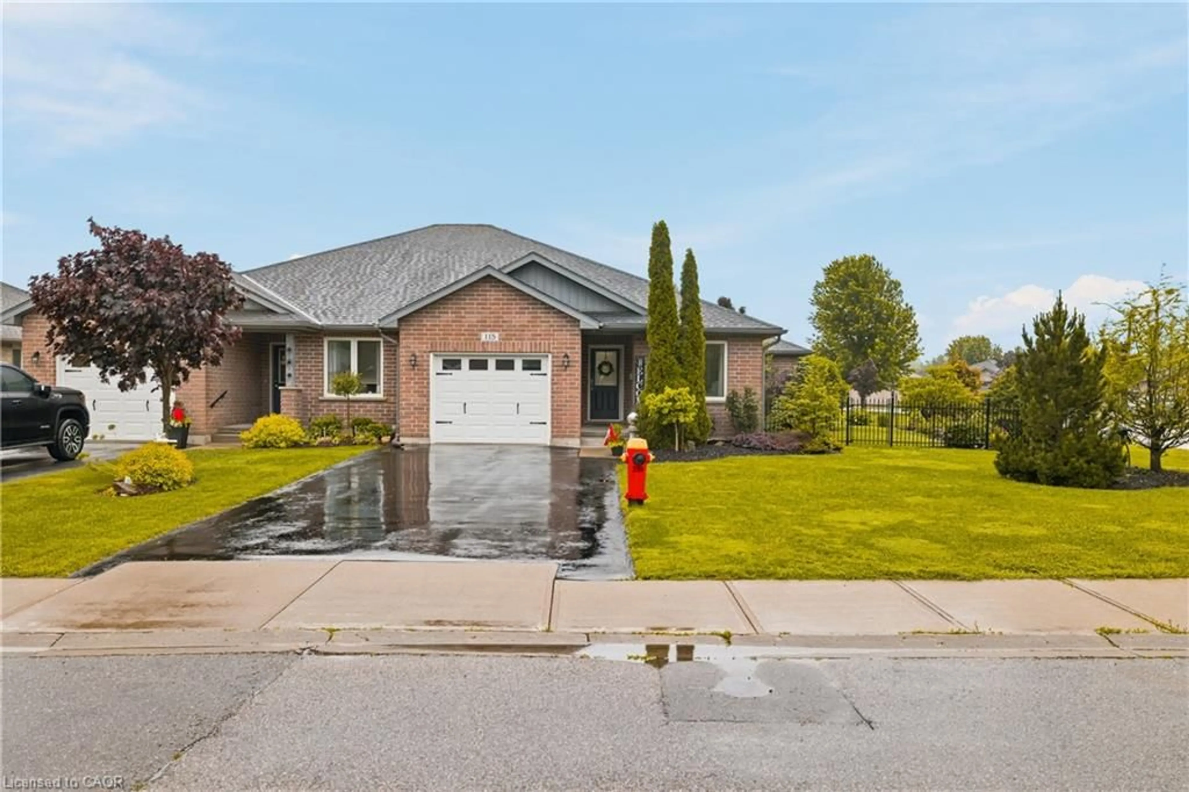 Home with brick exterior material, street for 115 Milton Seiler Cres, Palmerston Ontario N0G 2P0