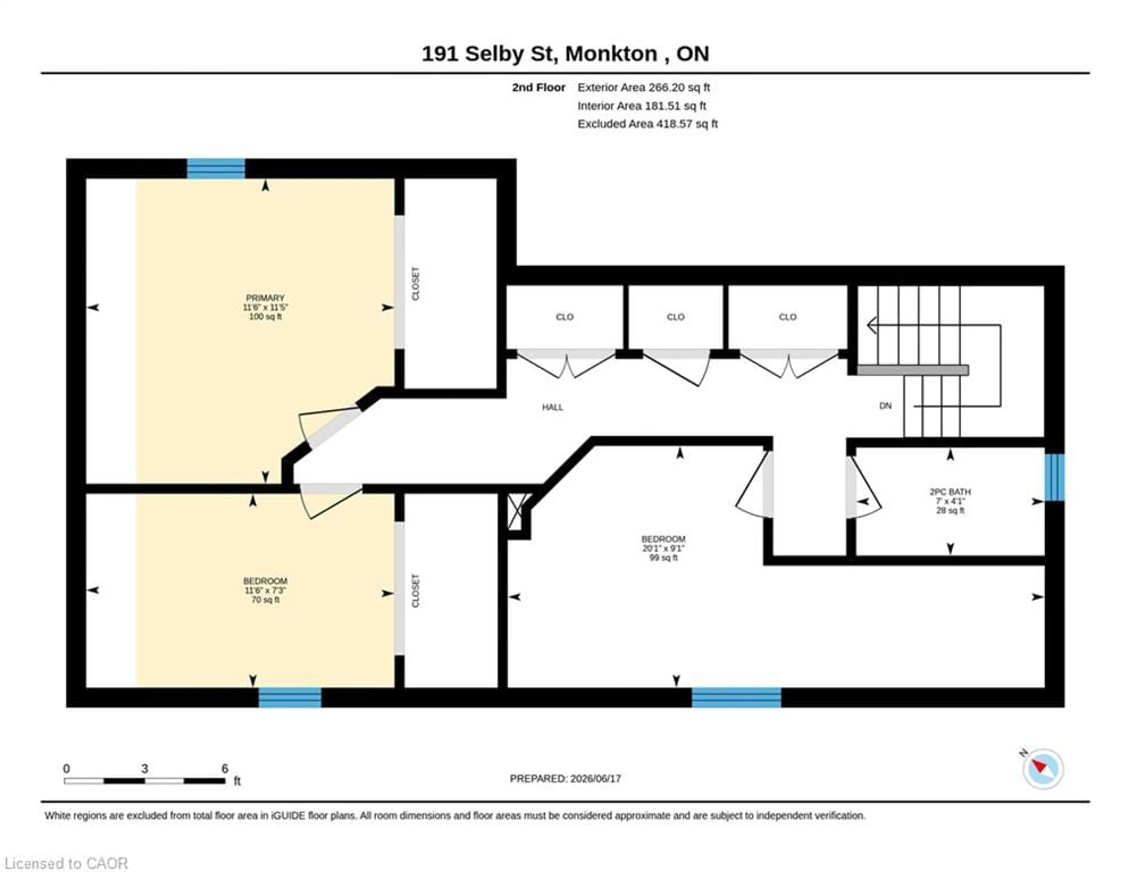Floor plan for 191 Selby St, Monkton Ontario N0K 1P0