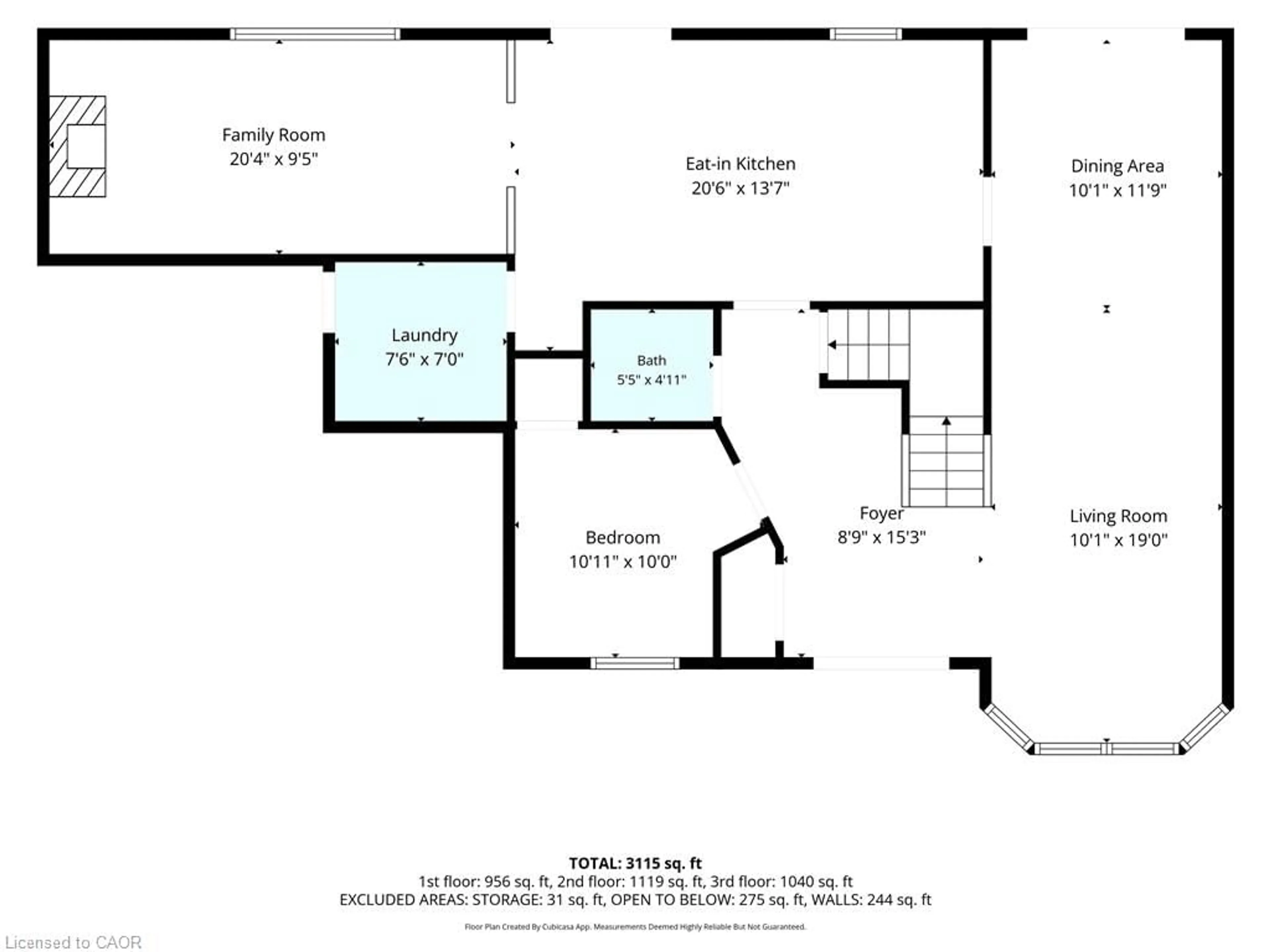 Floor plan for 11 Maynard St, Hamilton Ontario L9B 1A9