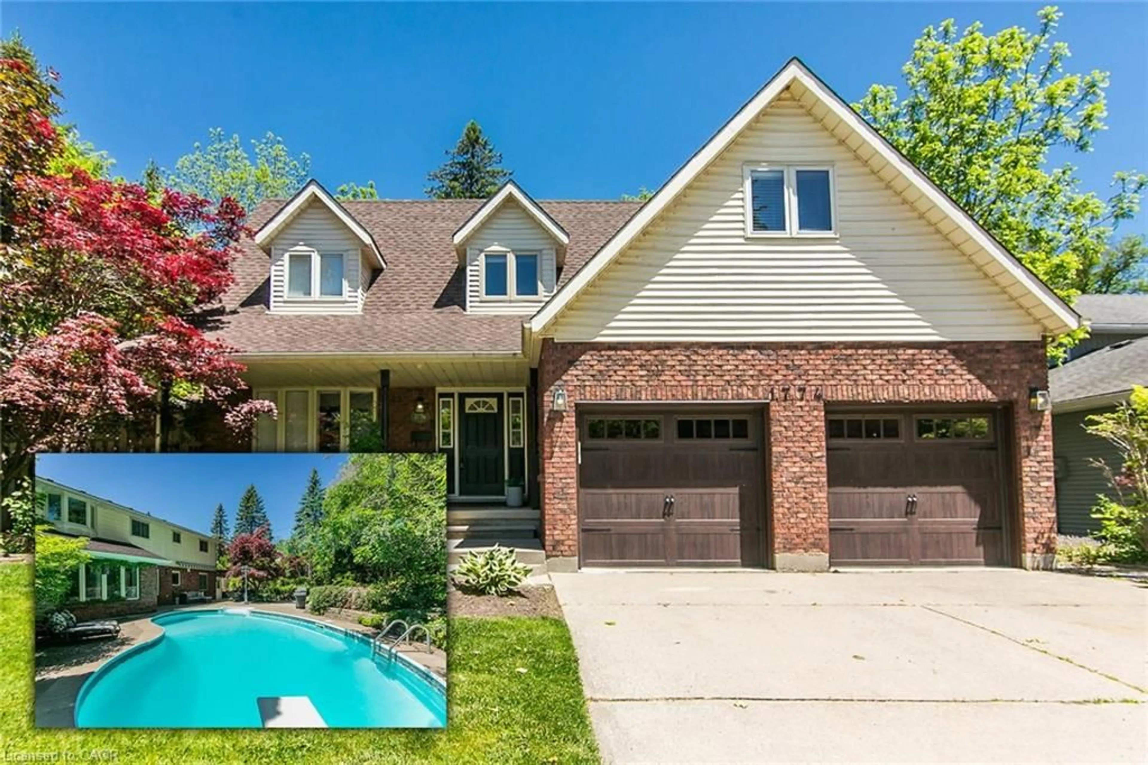 Home with brick exterior material, street for 1774 Old Mill Rd, Kitchener Ontario N2P 1Z5