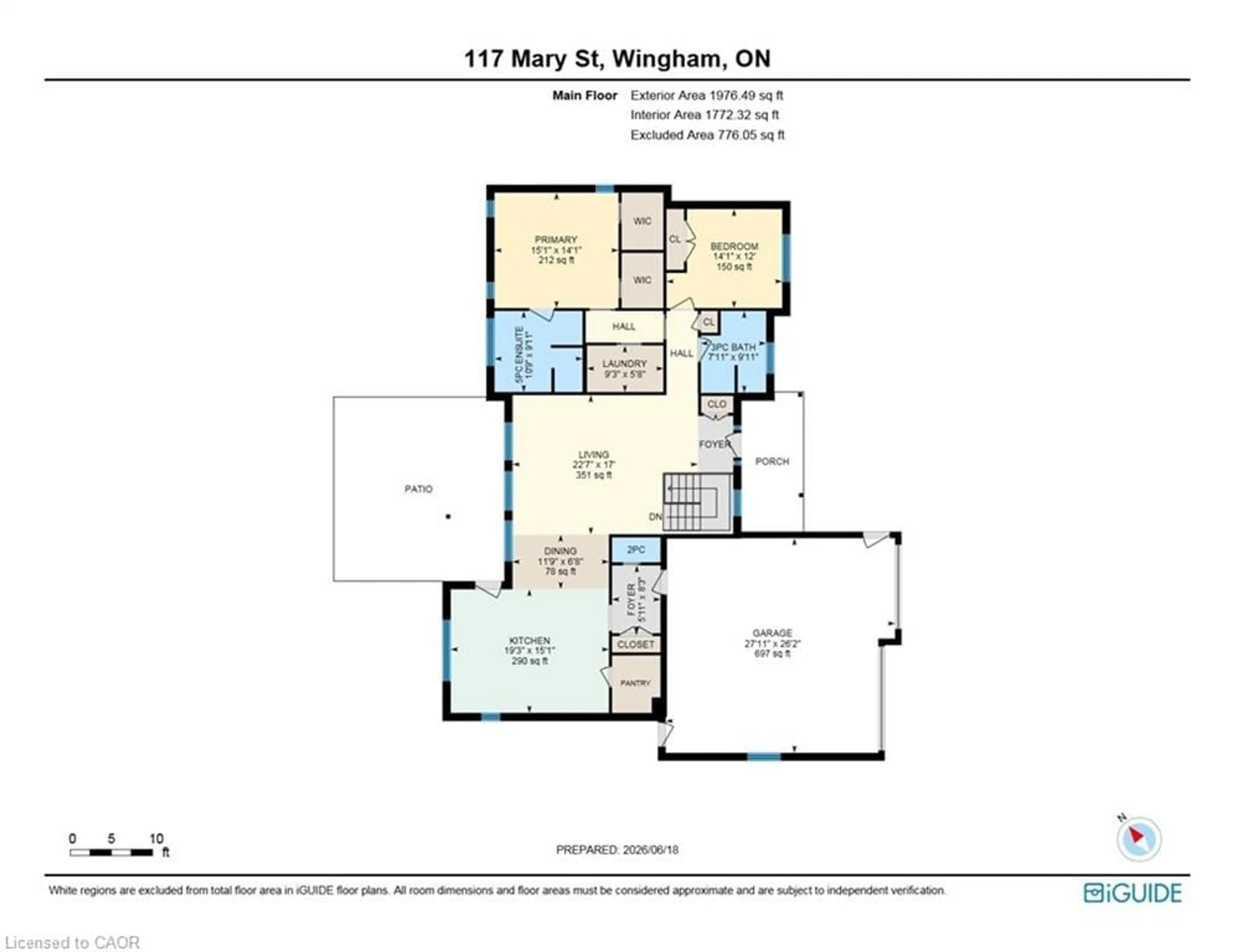 Floor plan for 117 Mary St, Wingham Ontario N0G 2W0