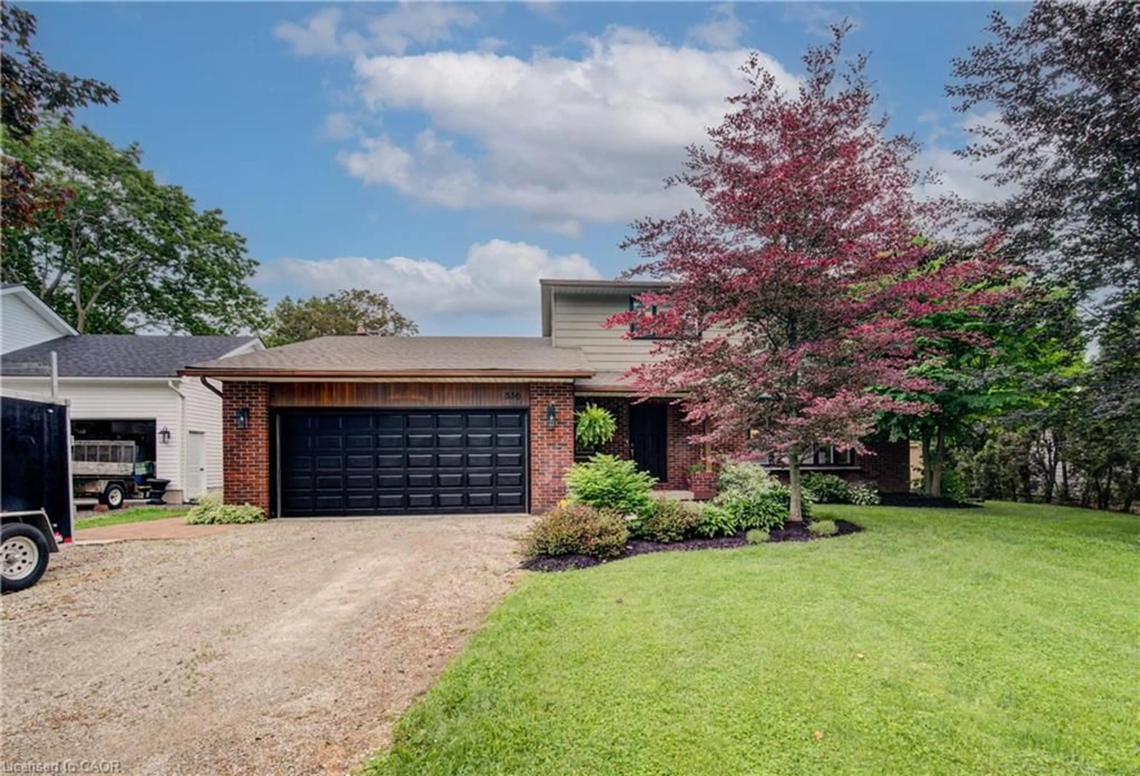 Home with brick exterior material, street for 336 Maple Ave, Burford Ontario N0E 1A0