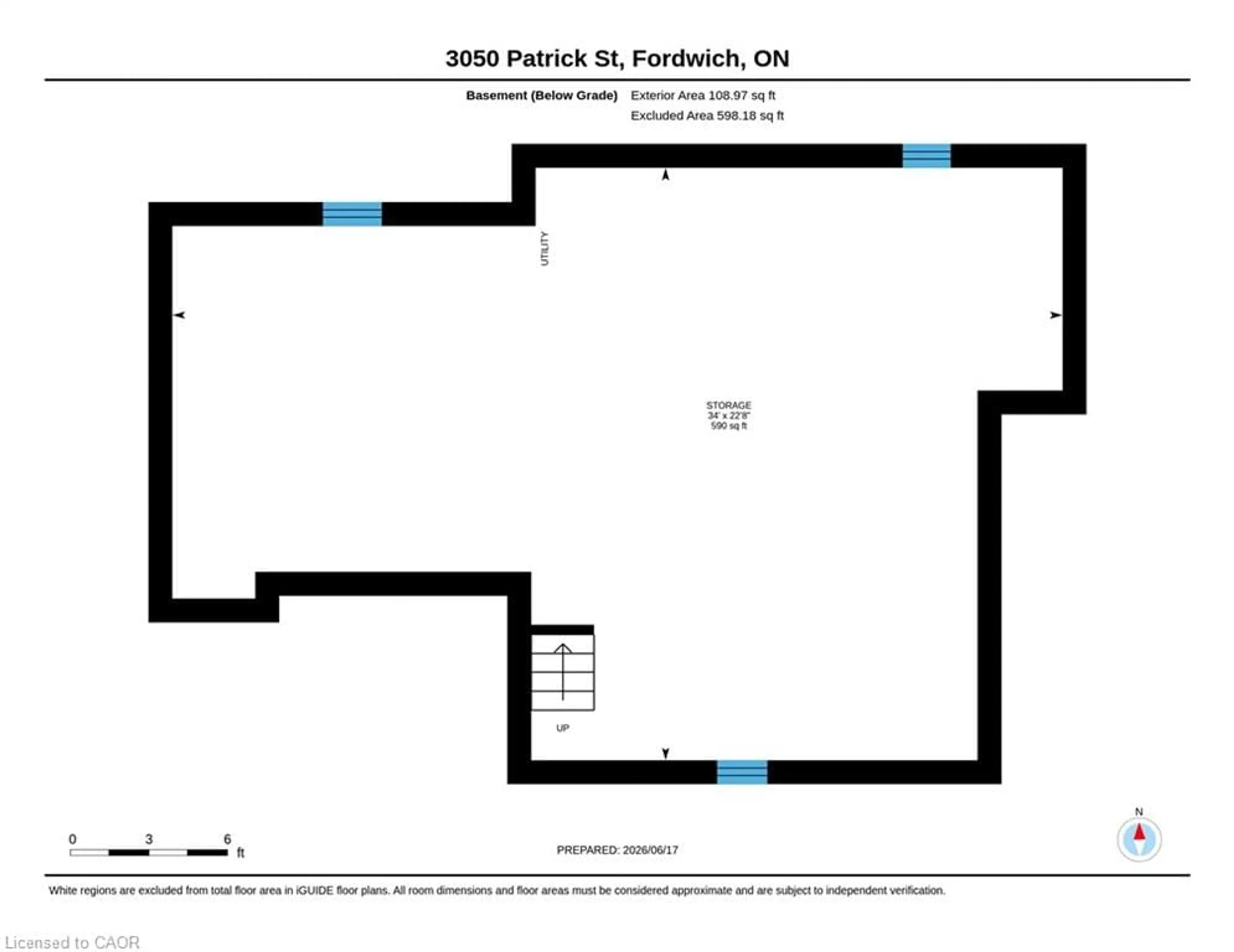 Floor plan for 3050 Patrick St, Fordwich Ontario N0G 1V0