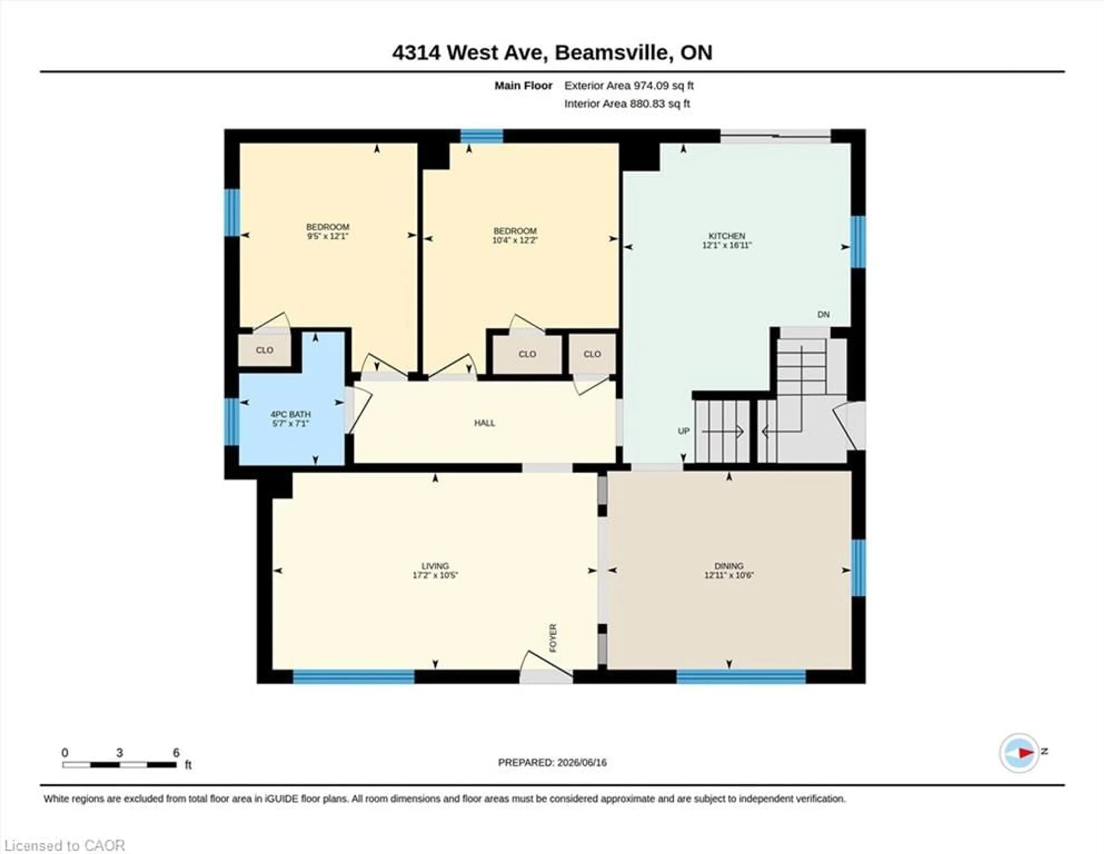 Floor plan for 4314 West Ave, Beamsville Ontario L0R 1B8