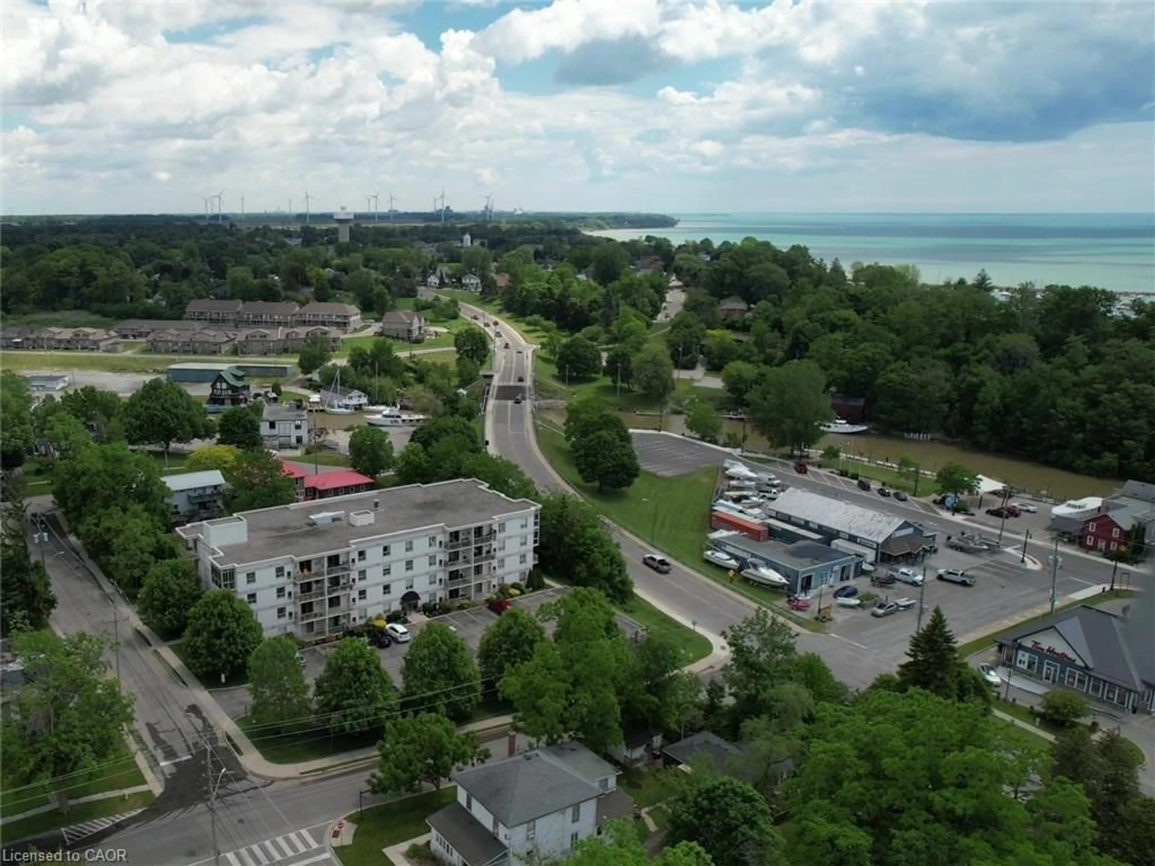 A pic from outside/outdoor area/front of a property/back of a property/a pic from drone, unknown for 12 St Andrew St #202, Port Dover Ontario N0A 1N1