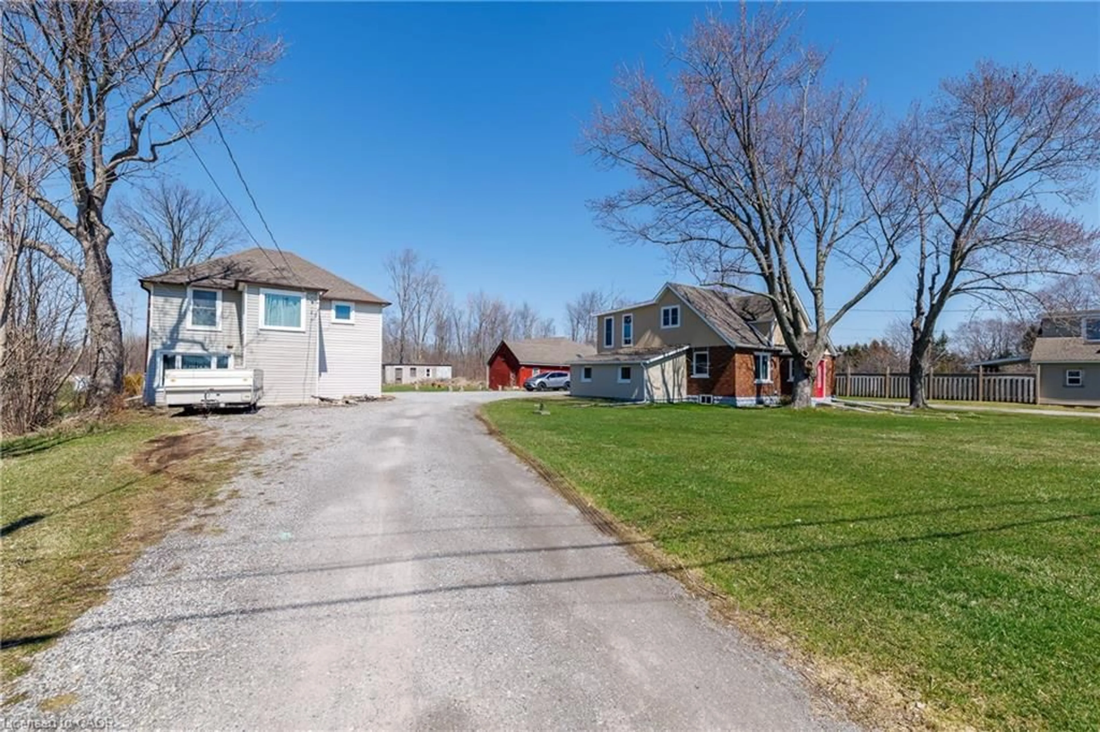 A pic from outside/outdoor area/front of a property/back of a property/a pic from drone, street for 2592 Highway 3, Port Colborne Ontario L3K 5V4