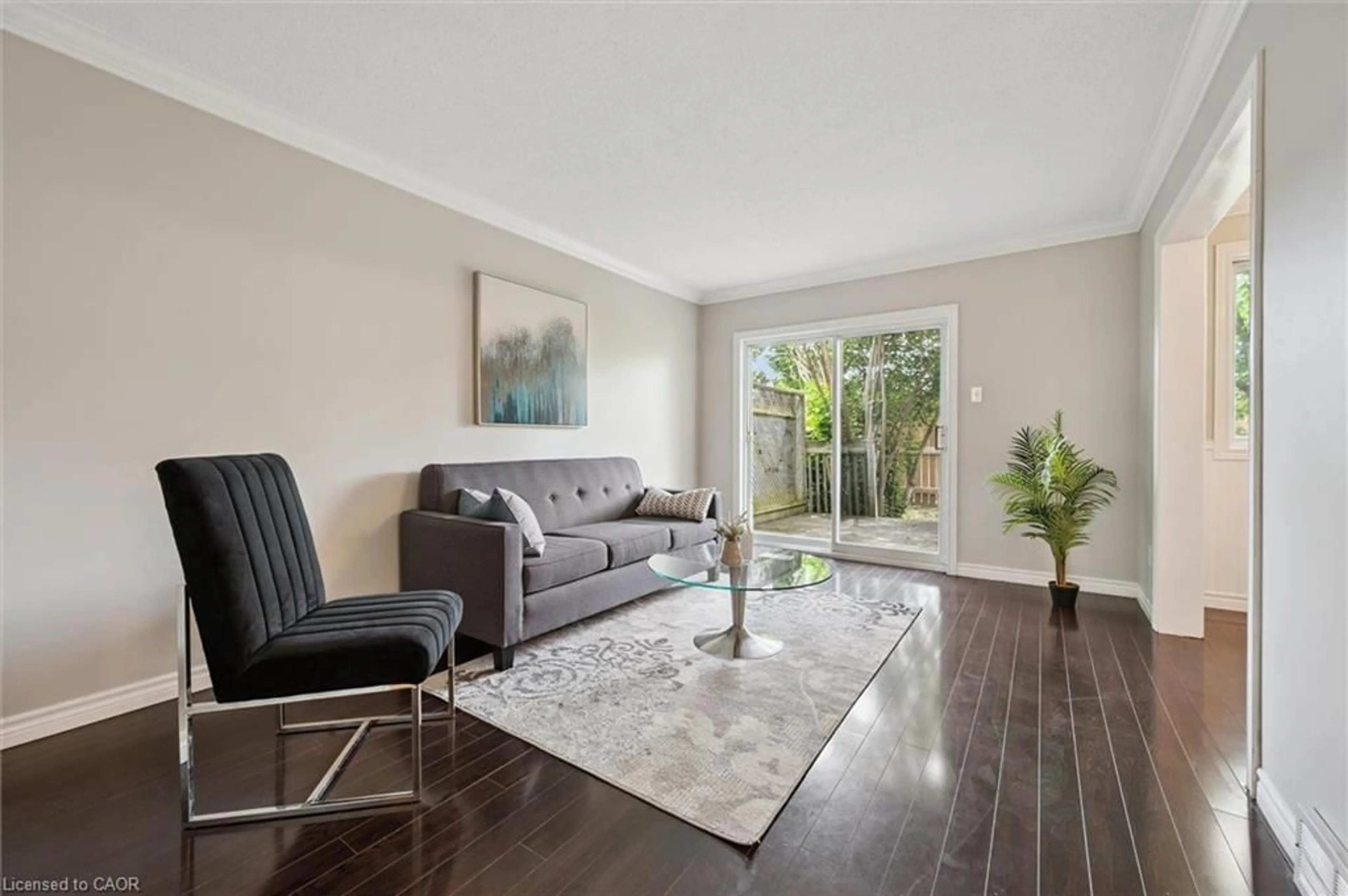Living room with furniture, wood/laminate floor for 350 Erbsville Rd #3, Waterloo Ontario N2T 2P7