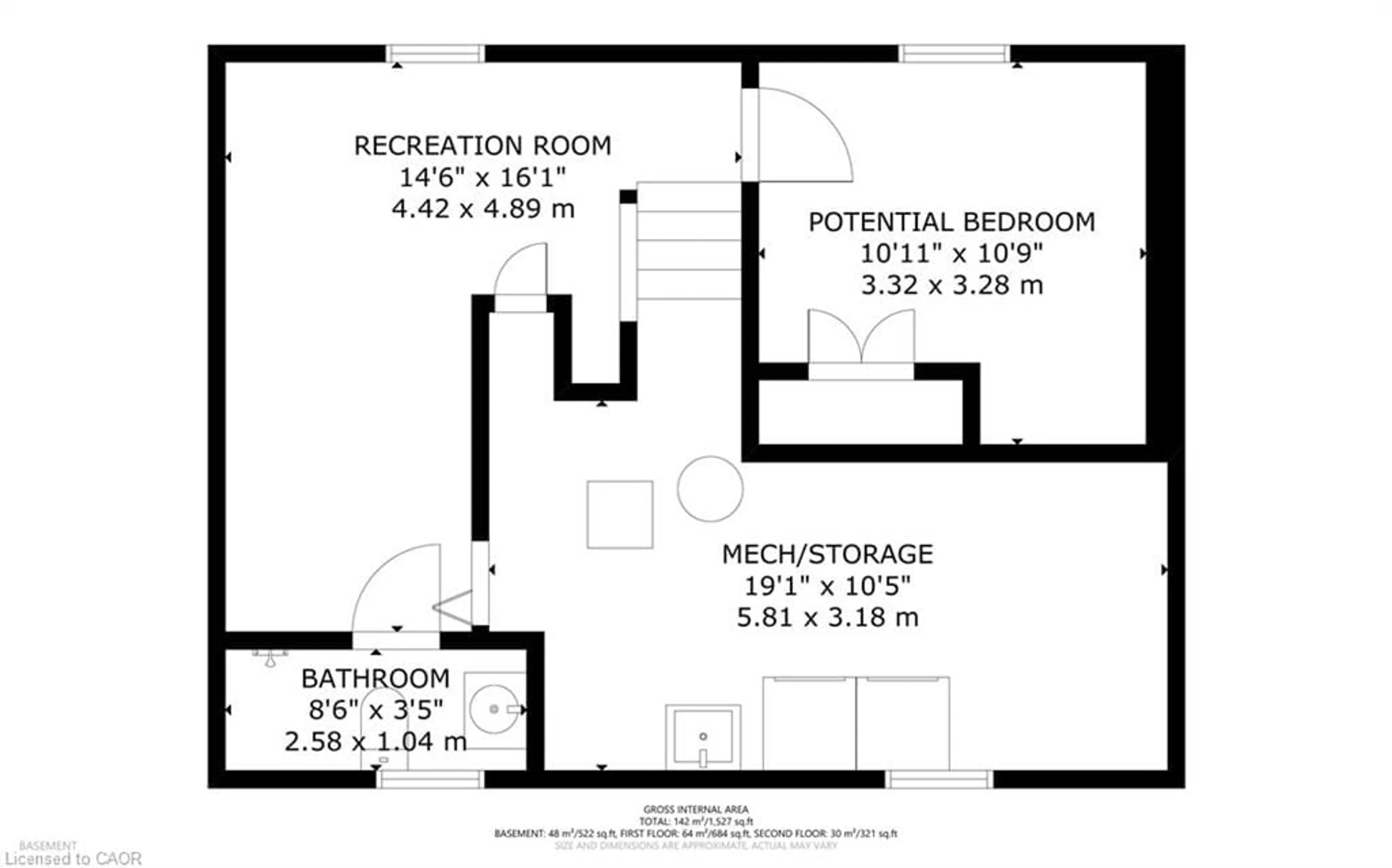 Floor plan for 124 Orchard Ave, Simcoe Ontario N3Y 3H3