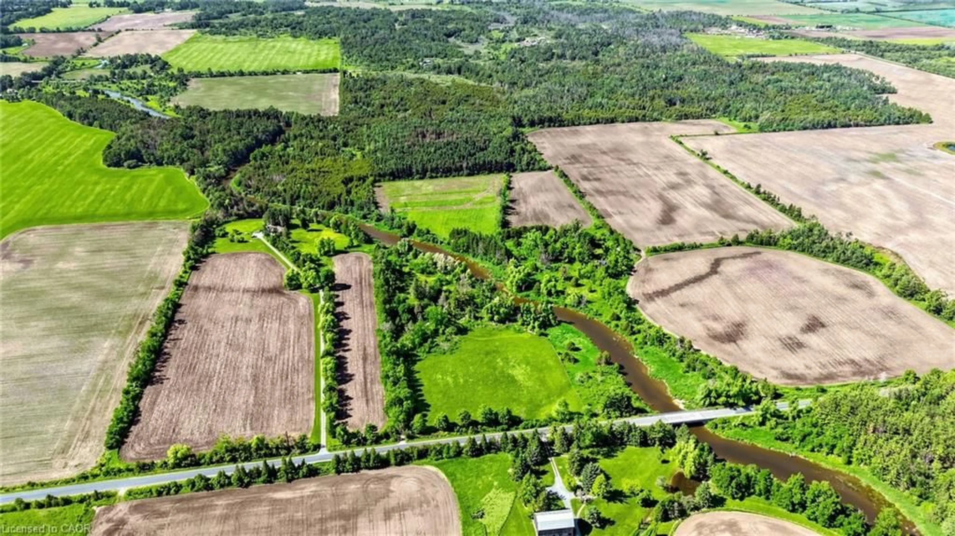 A pic from outside/outdoor area/front of a property/back of a property/a pic from drone, forest/trees view for 1745 Concession Rd 3 Rd, Beaverton Ontario L0K 1A0