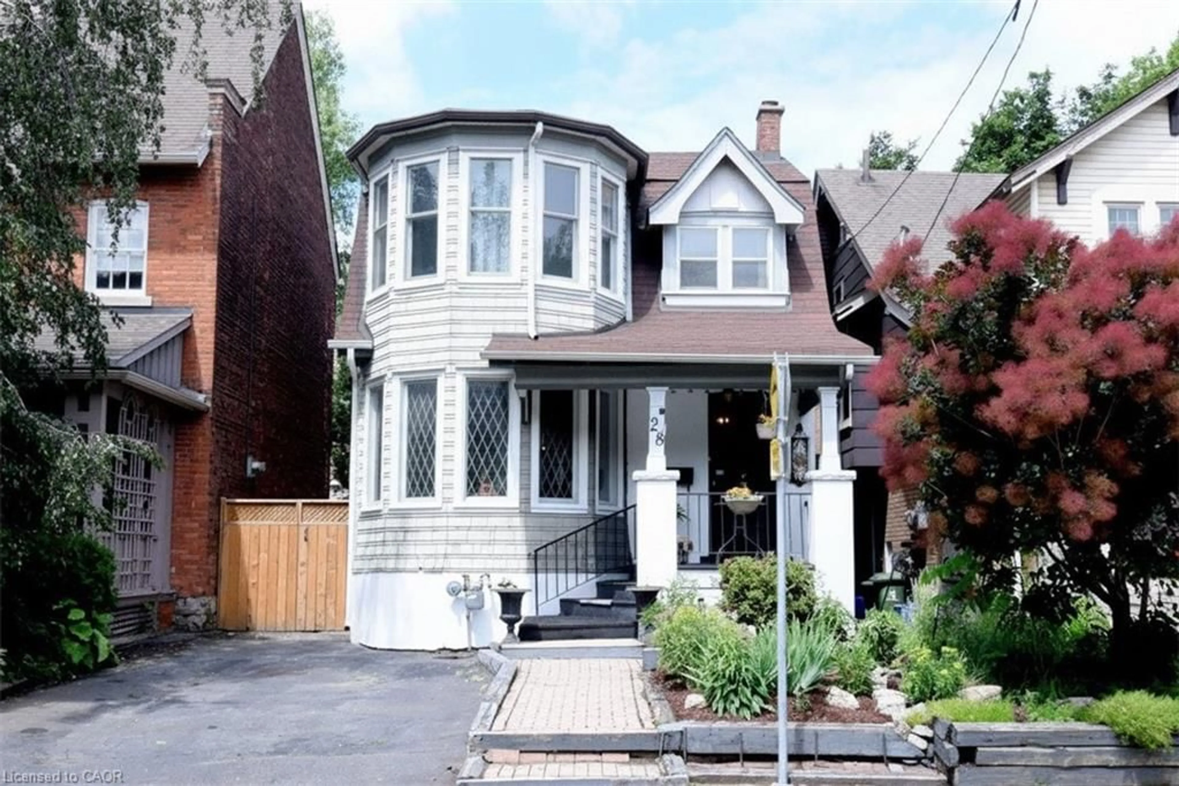 Home with brick exterior material, street for 28 St Clair Ave, Hamilton Ontario L8M 2N3