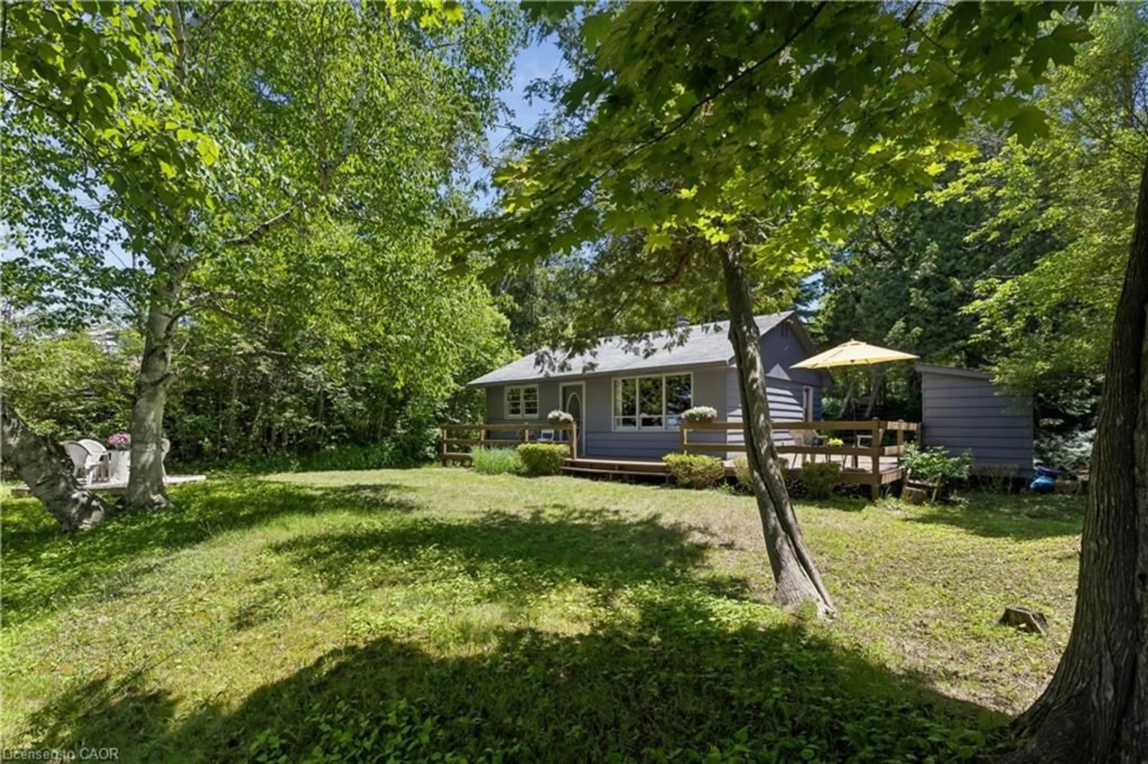 A pic from outside/outdoor area/front of a property/back of a property/a pic from drone, forest/trees view for 264 Blanchfield Rd, Southampton Ontario N0H 2L0