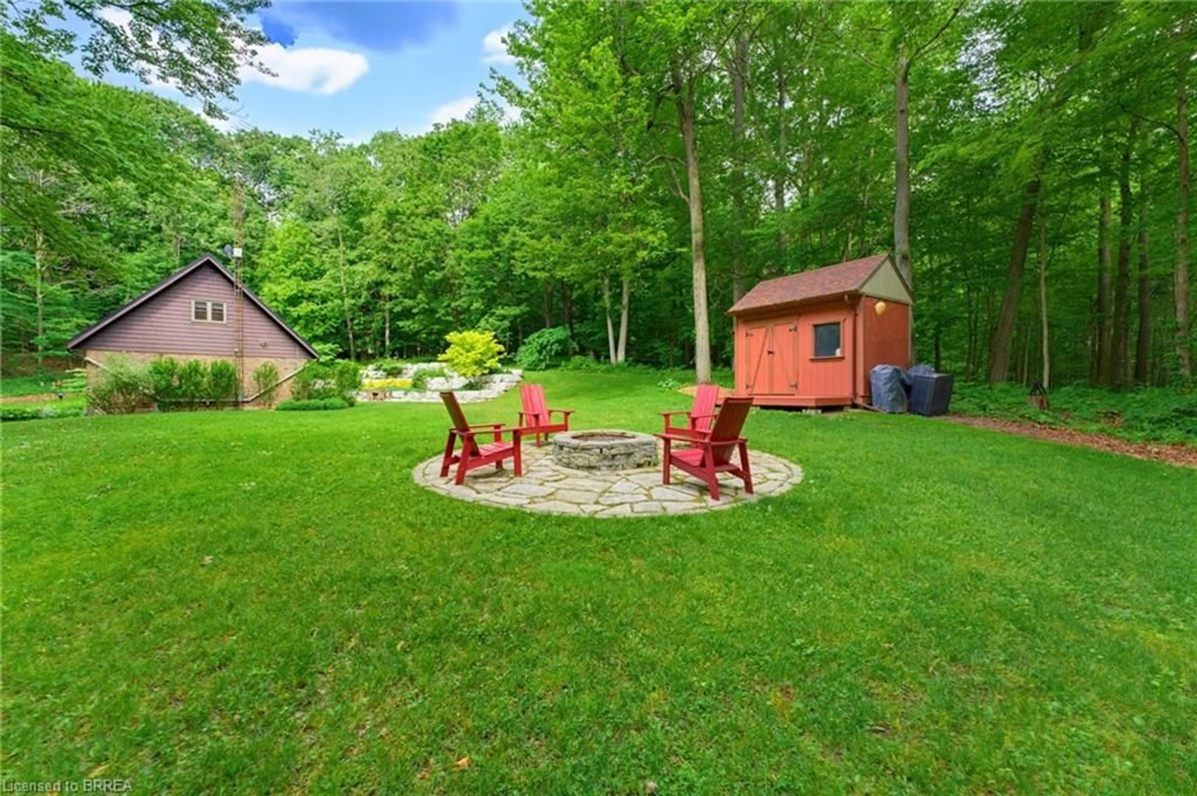 Patio, water/lake/river/ocean view for 233 Mclean School Rd, St. George Ontario N0E 1N0