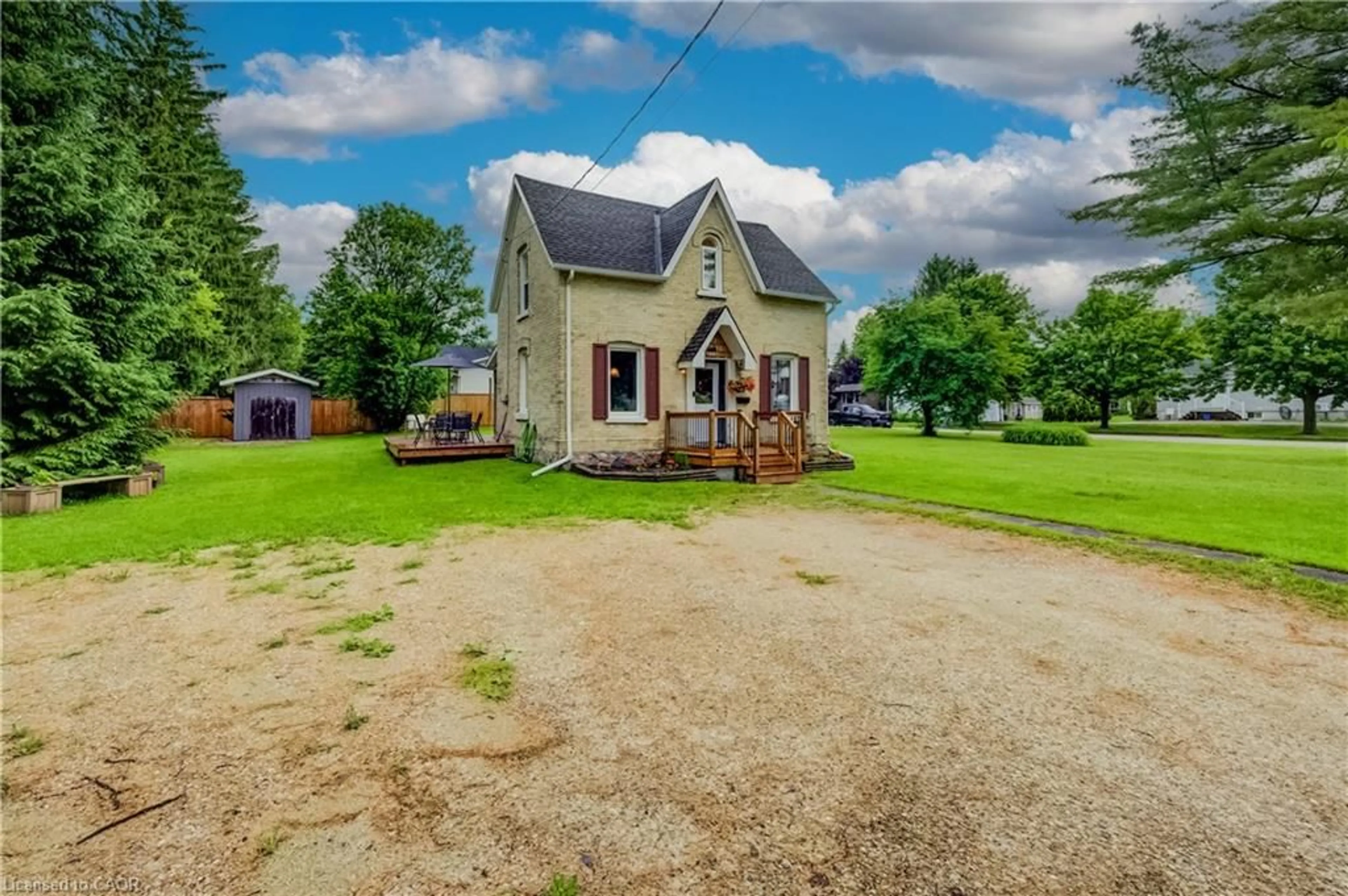A pic from outside/outdoor area/front of a property/back of a property/a pic from drone, street for 455 Durham St, Mount Forest Ontario N0G 2L0