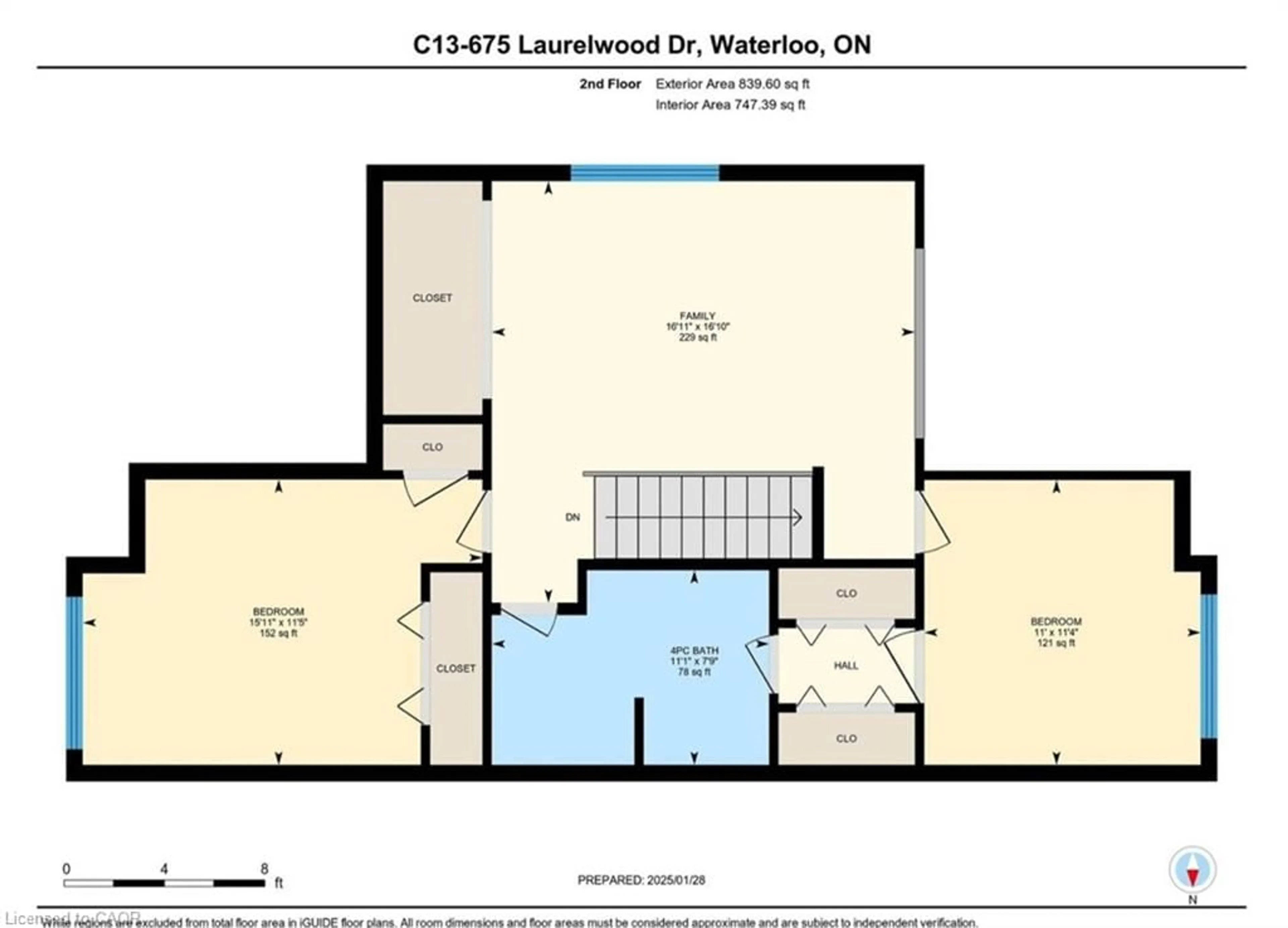Floor plan for 795 Laurelwood Dr #C13, Waterloo Ontario N2V 0A3