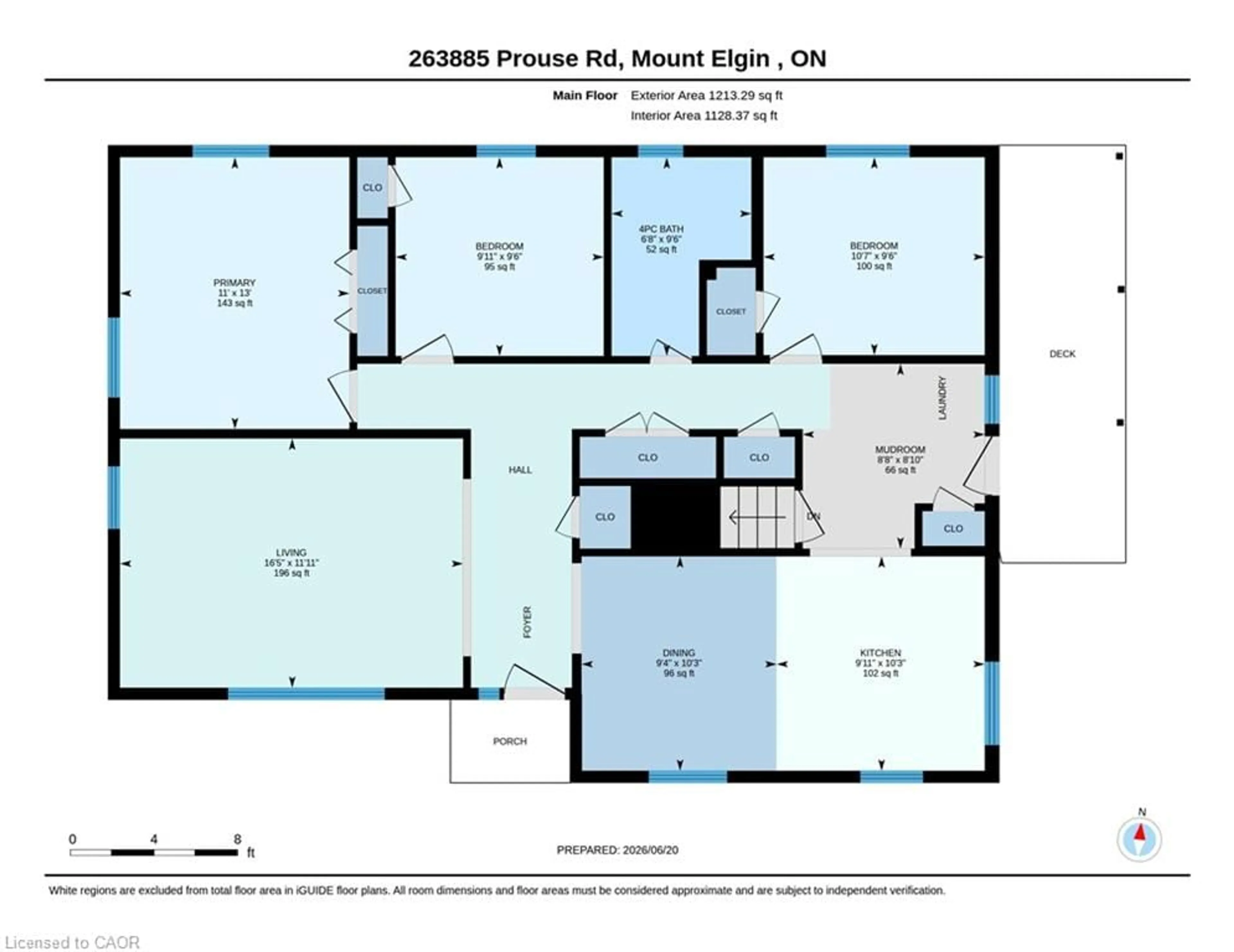 Floor plan for 263885 Prouse Rd, Mount Elgin Ontario N0J 1N0