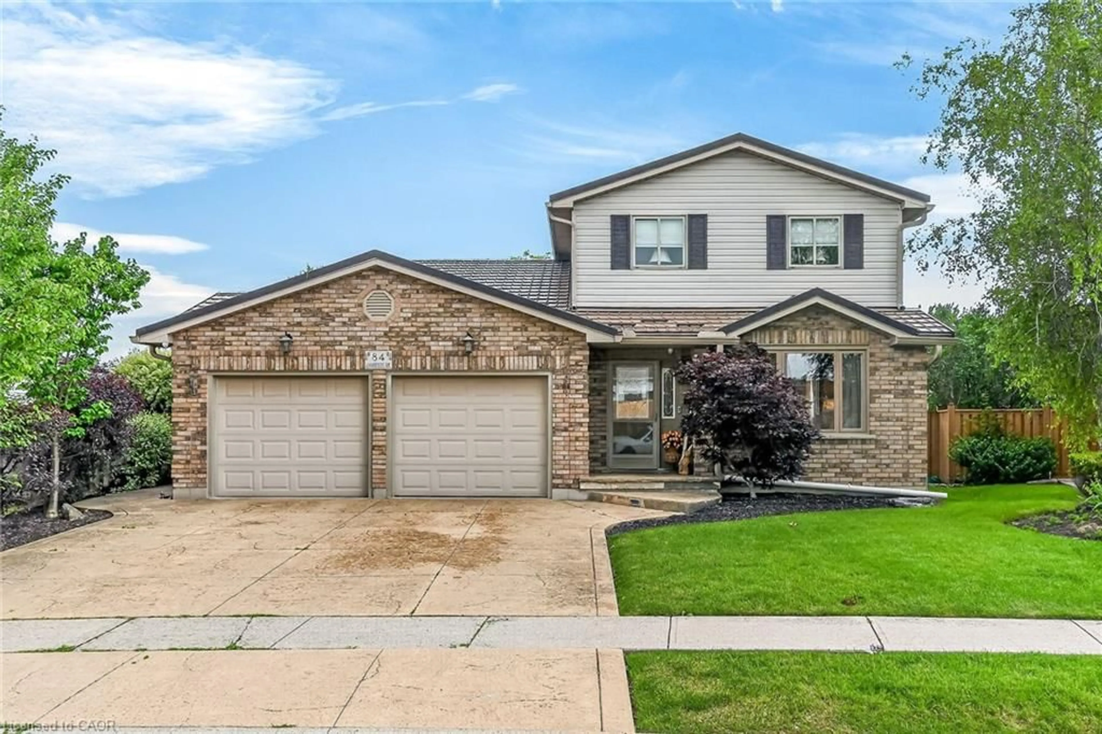 Home with brick exterior material, street for 84 Jamieson Dr, Caledonia Ontario N3W 2M4