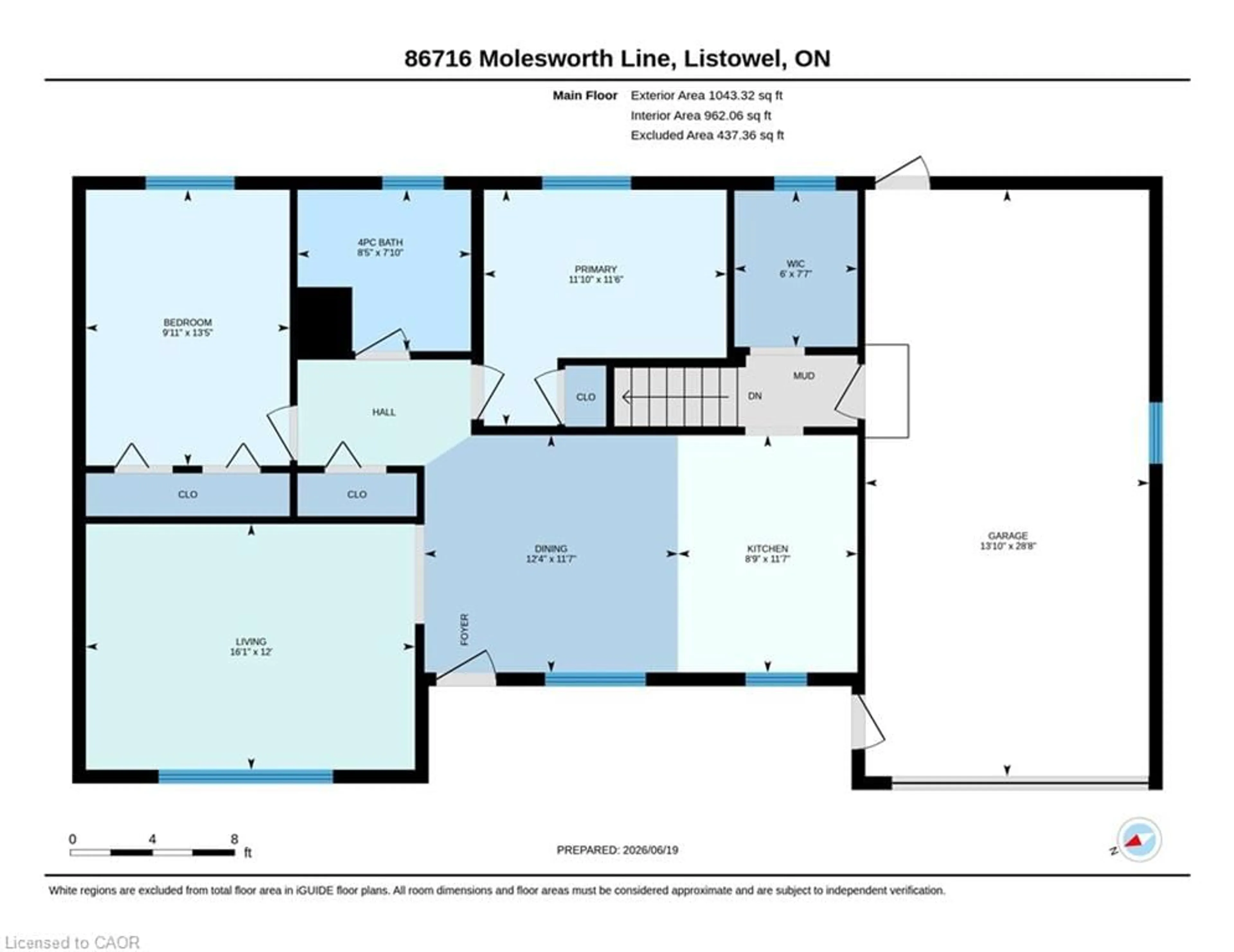 Floor plan for 86716 Molesworth Line, Listowel Ontario N4W 3G6