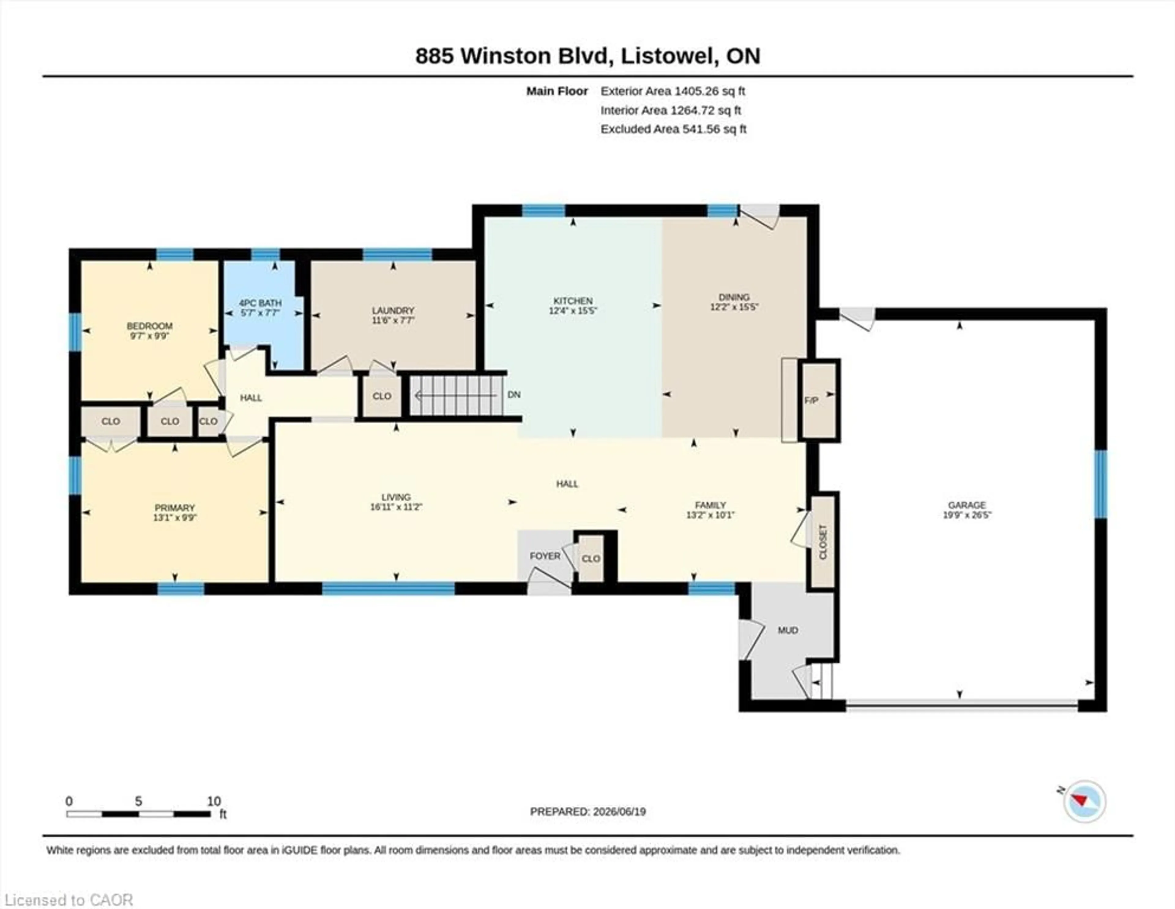 Floor plan for 885 Winston Blvd, Listowel Ontario N4W 1P5