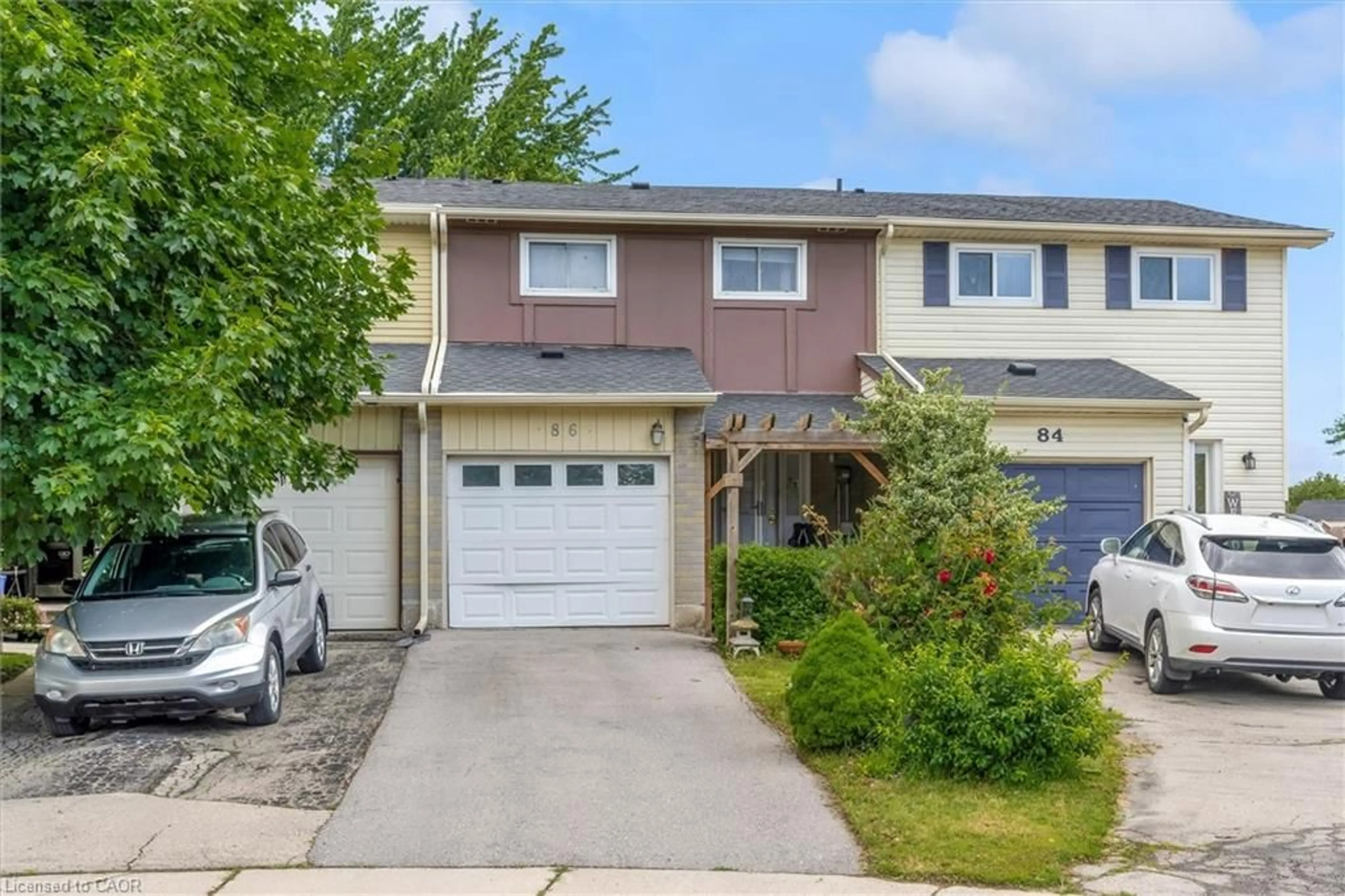 Home with vinyl exterior material, street for 86 Golden Orchard Dr, Hamilton Ontario L9C 6J5