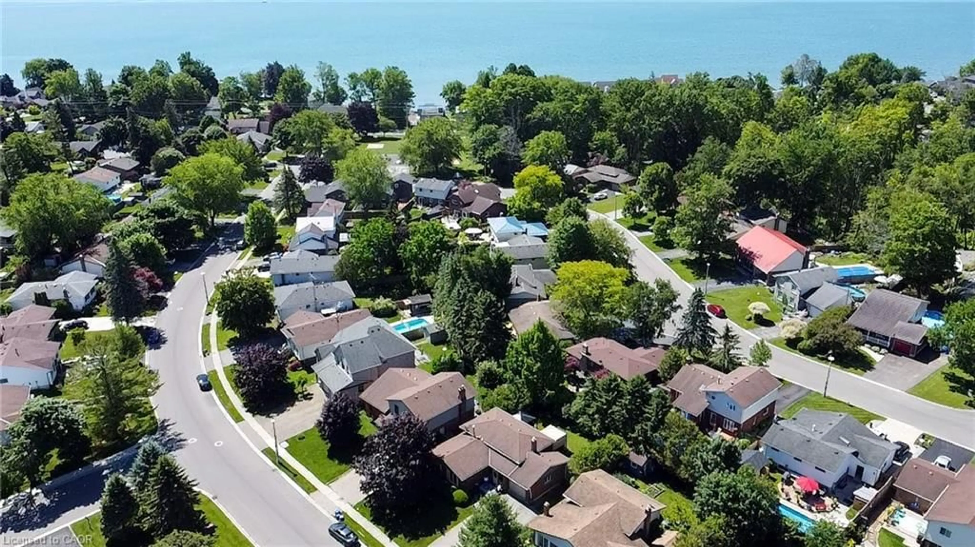 A pic from outside/outdoor area/front of a property/back of a property/a pic from drone, water/lake/river/ocean view for 33 Mergl Dr, Port Dover Ontario N0A 1N4