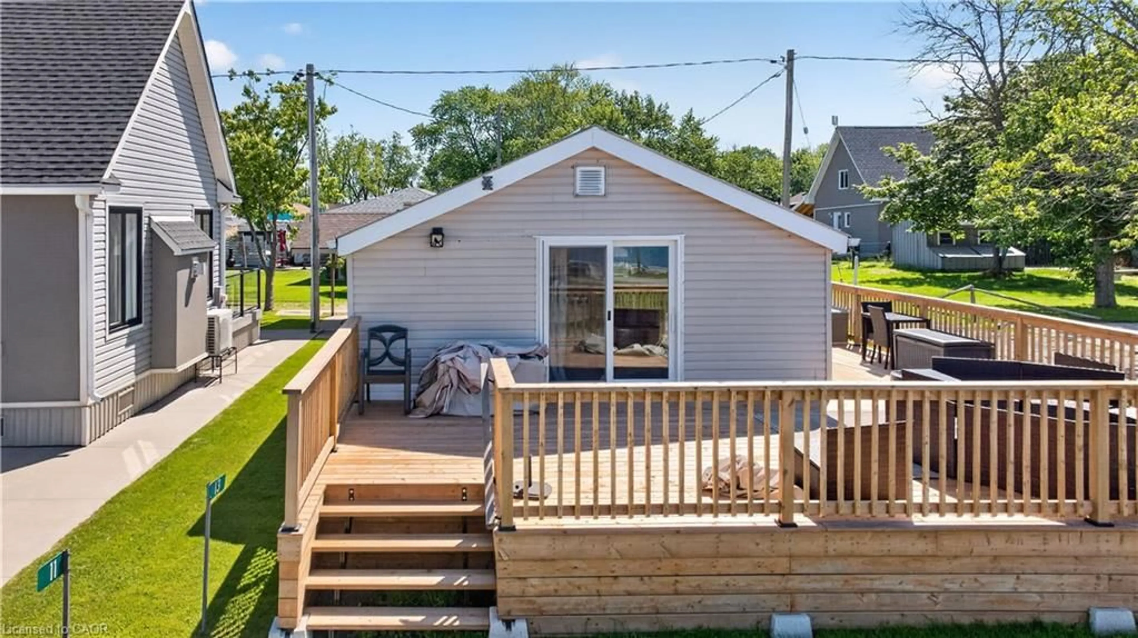 Patio, water/lake/river/ocean view for 13 Pike Lane, Selkirk Ontario N0A 1P0